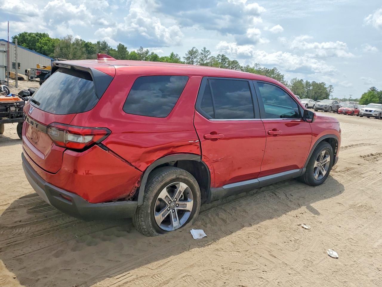 2023 Honda Pilot Exl Бордовый vin: 5FNYG2H40PB013179