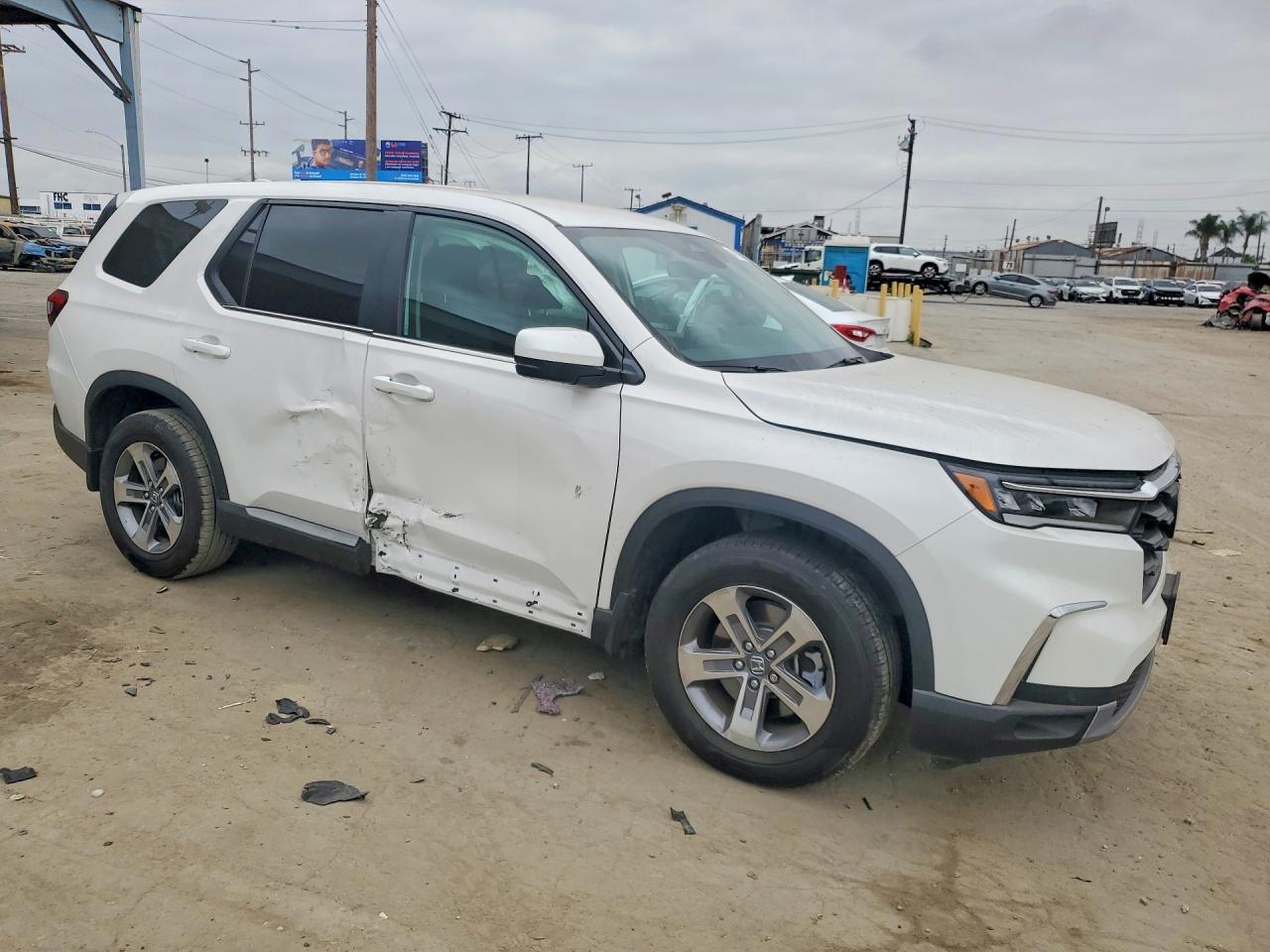 2025 Honda Pilot Exl White vin: 5FNYG2H49SB046495
