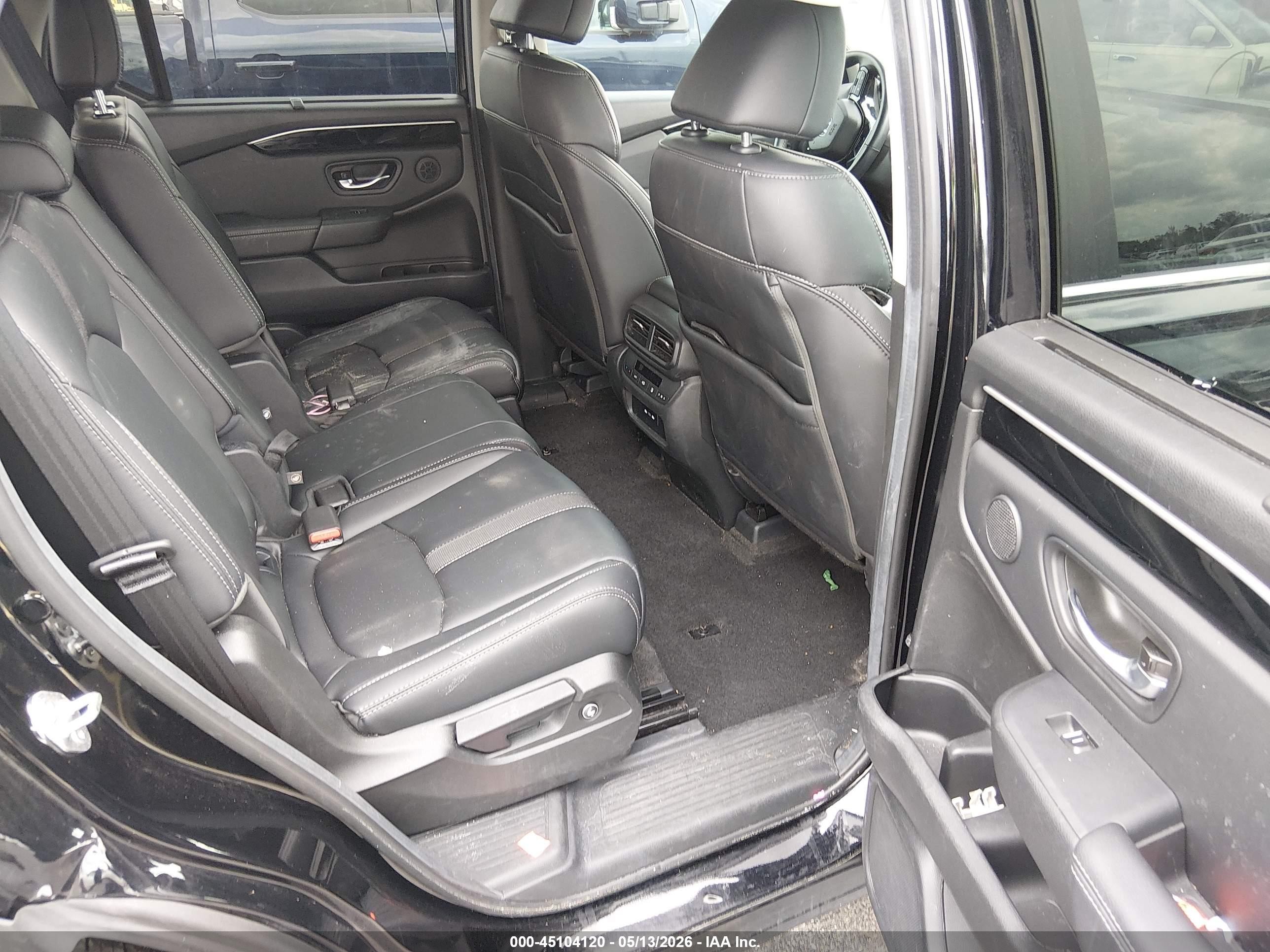 2025 Honda Pilot Ex-l Черный vin: 5FNYG2H4XSB003039