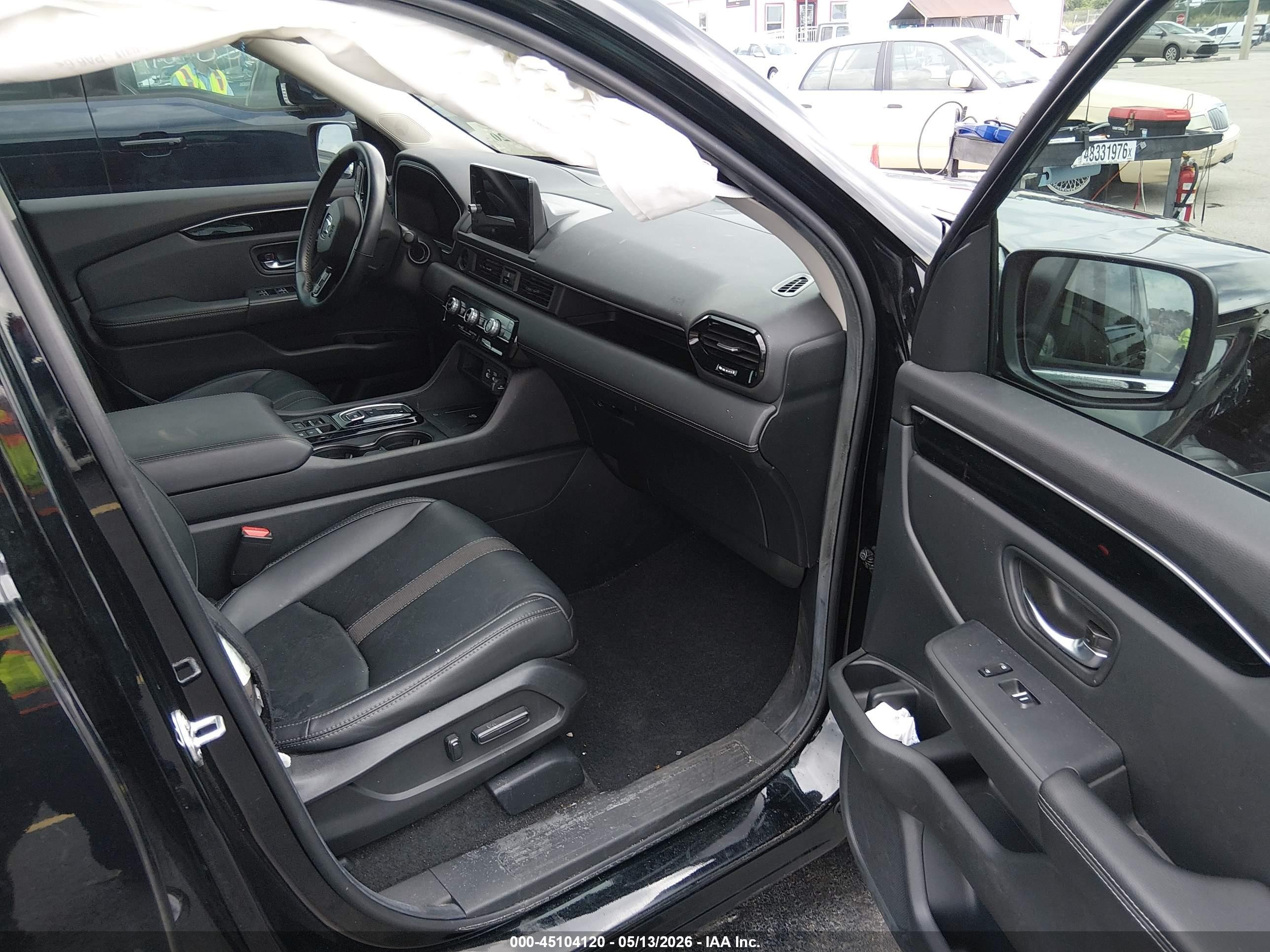 2025 Honda Pilot Ex-l Черный vin: 5FNYG2H4XSB003039