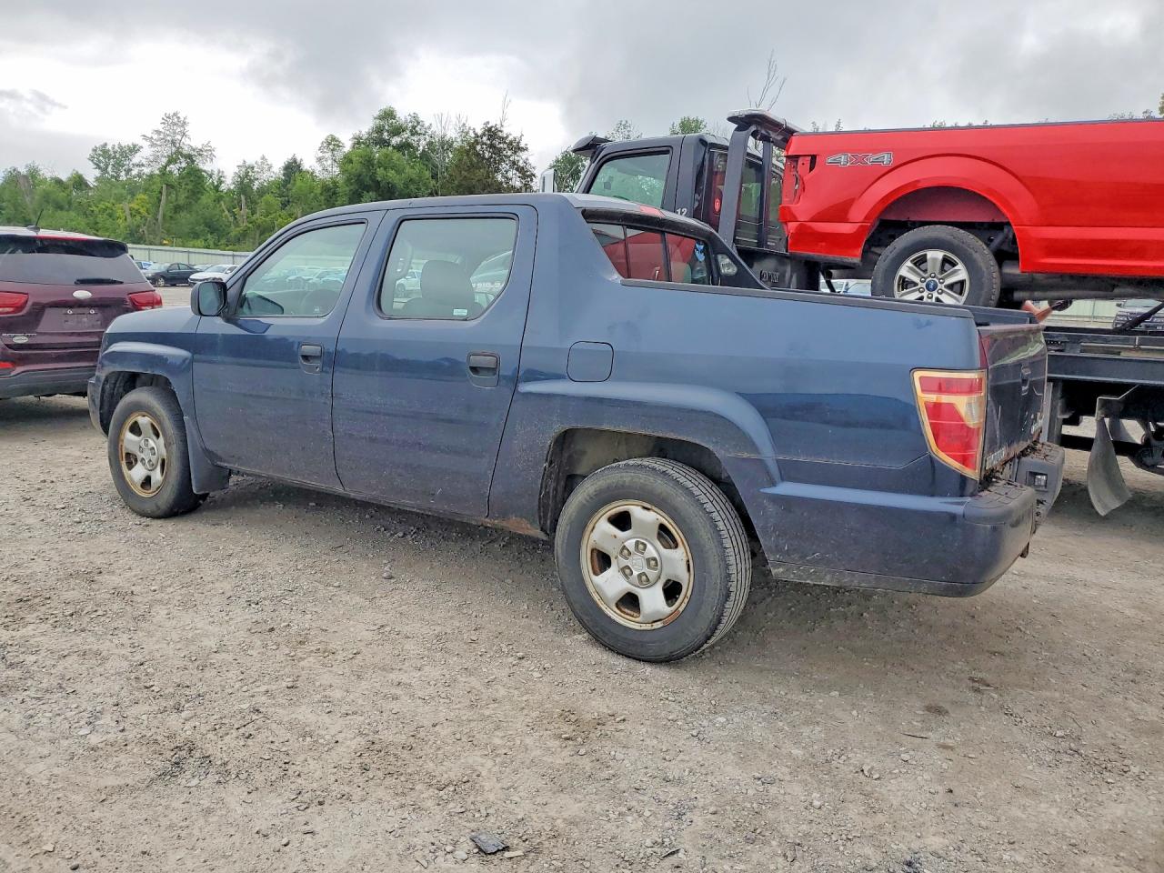 2009 Honda Ridgeline Rt Синий vin: 5FPYK16279B105068