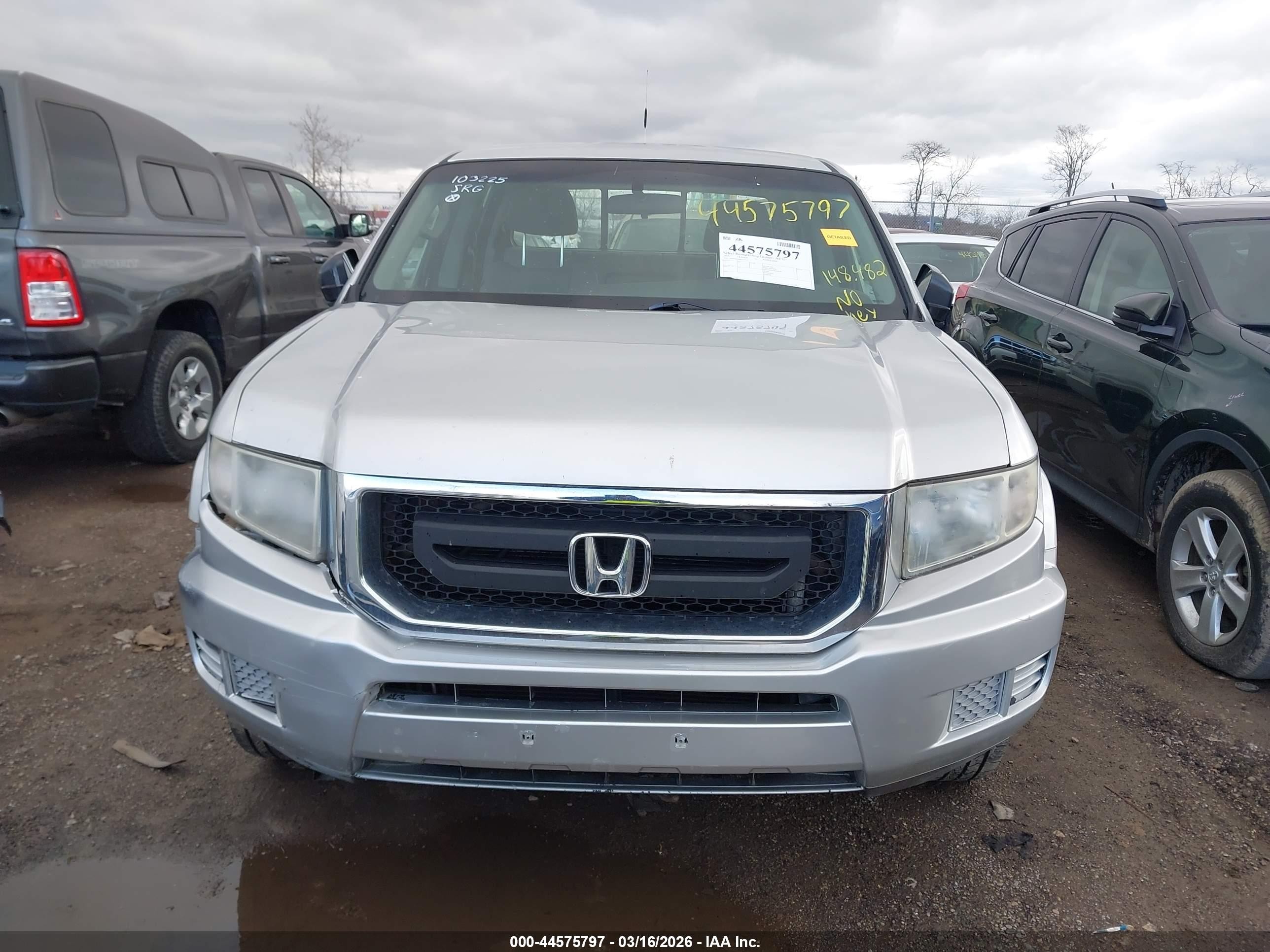 2009 Honda Ridgeline Rt Silver vin: 5FPYK16299B103225