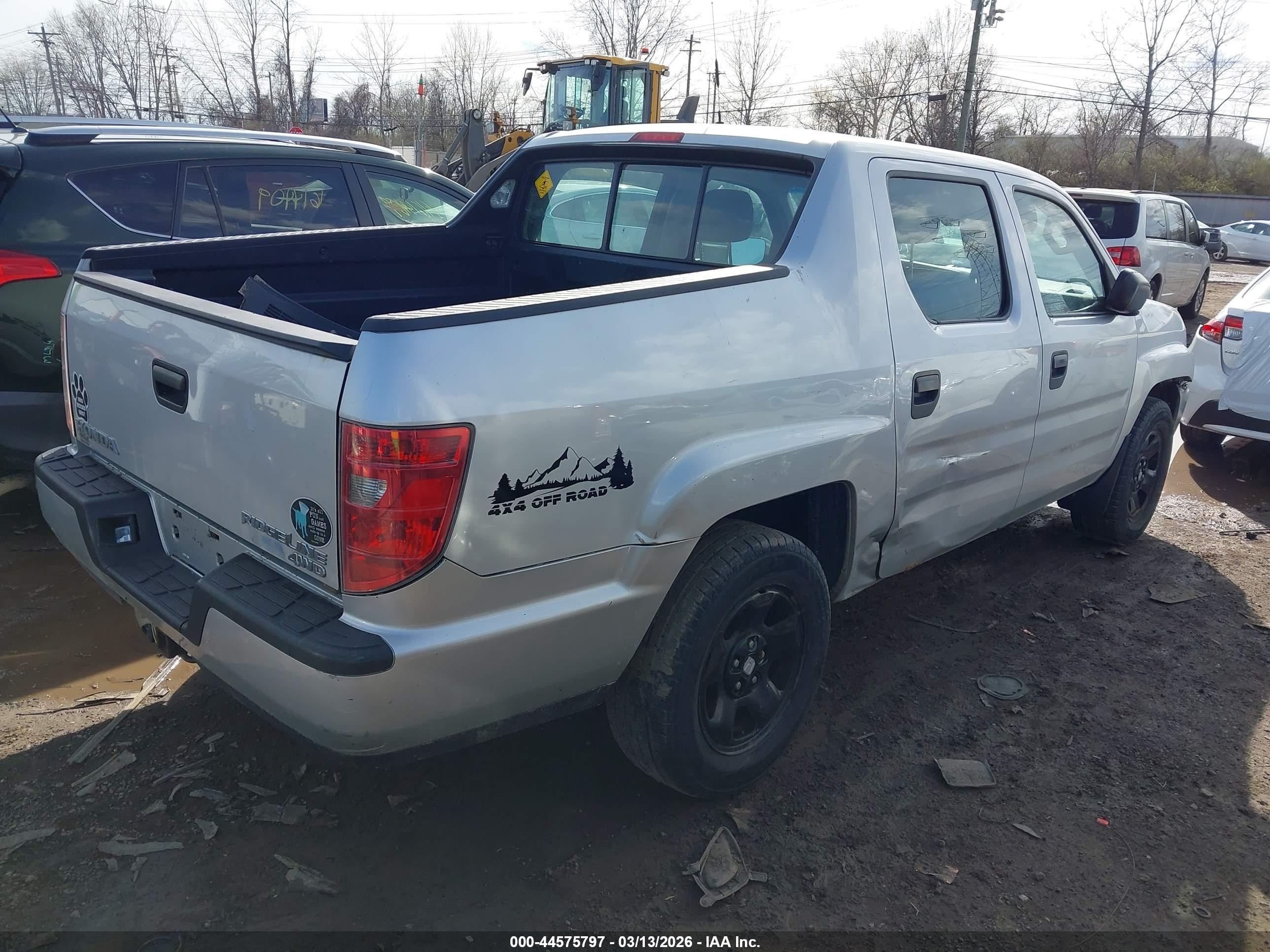 2009 Honda Ridgeline Rt Silver vin: 5FPYK16299B103225