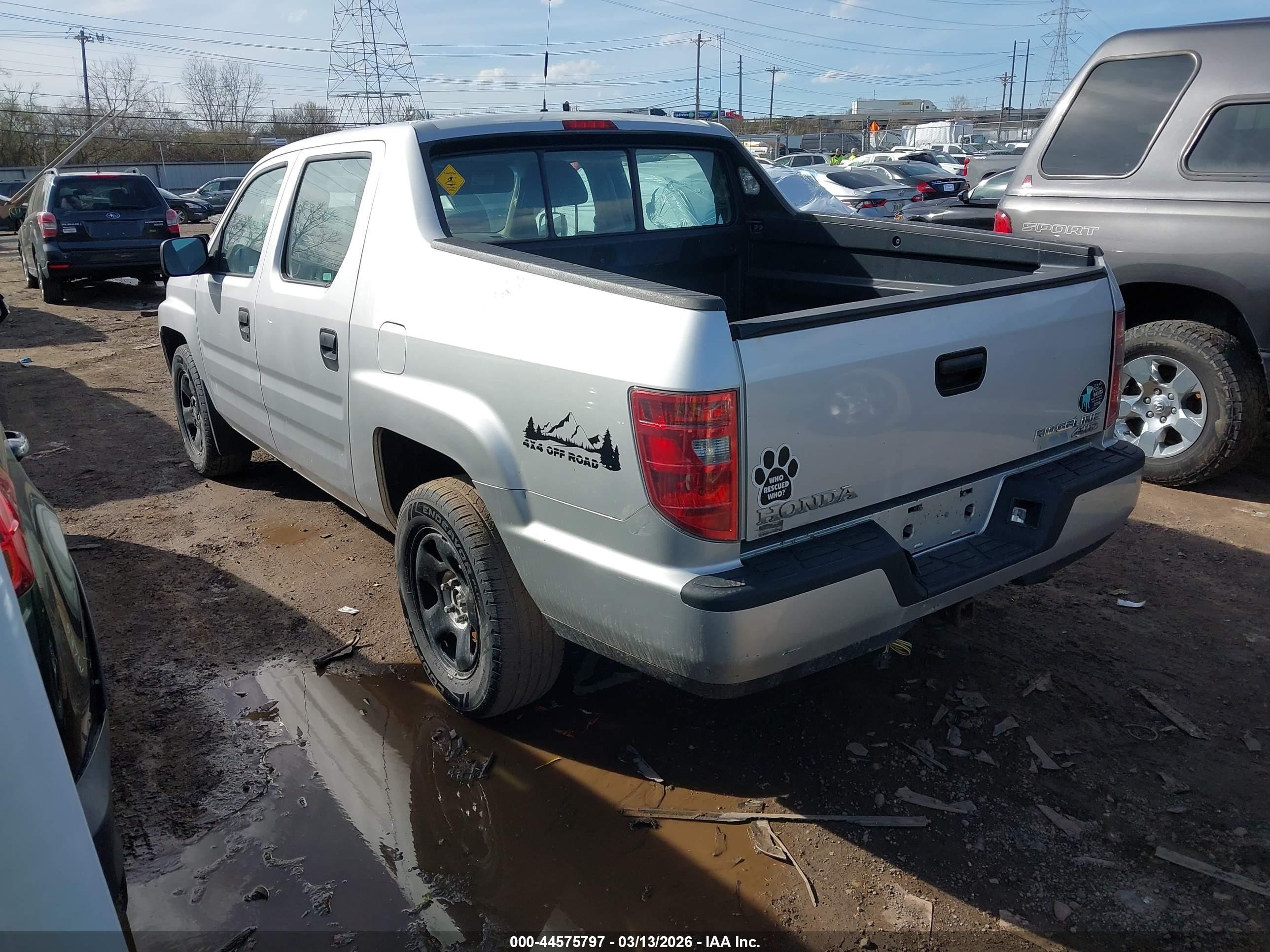 2009 Honda Ridgeline Rt Silver vin: 5FPYK16299B103225