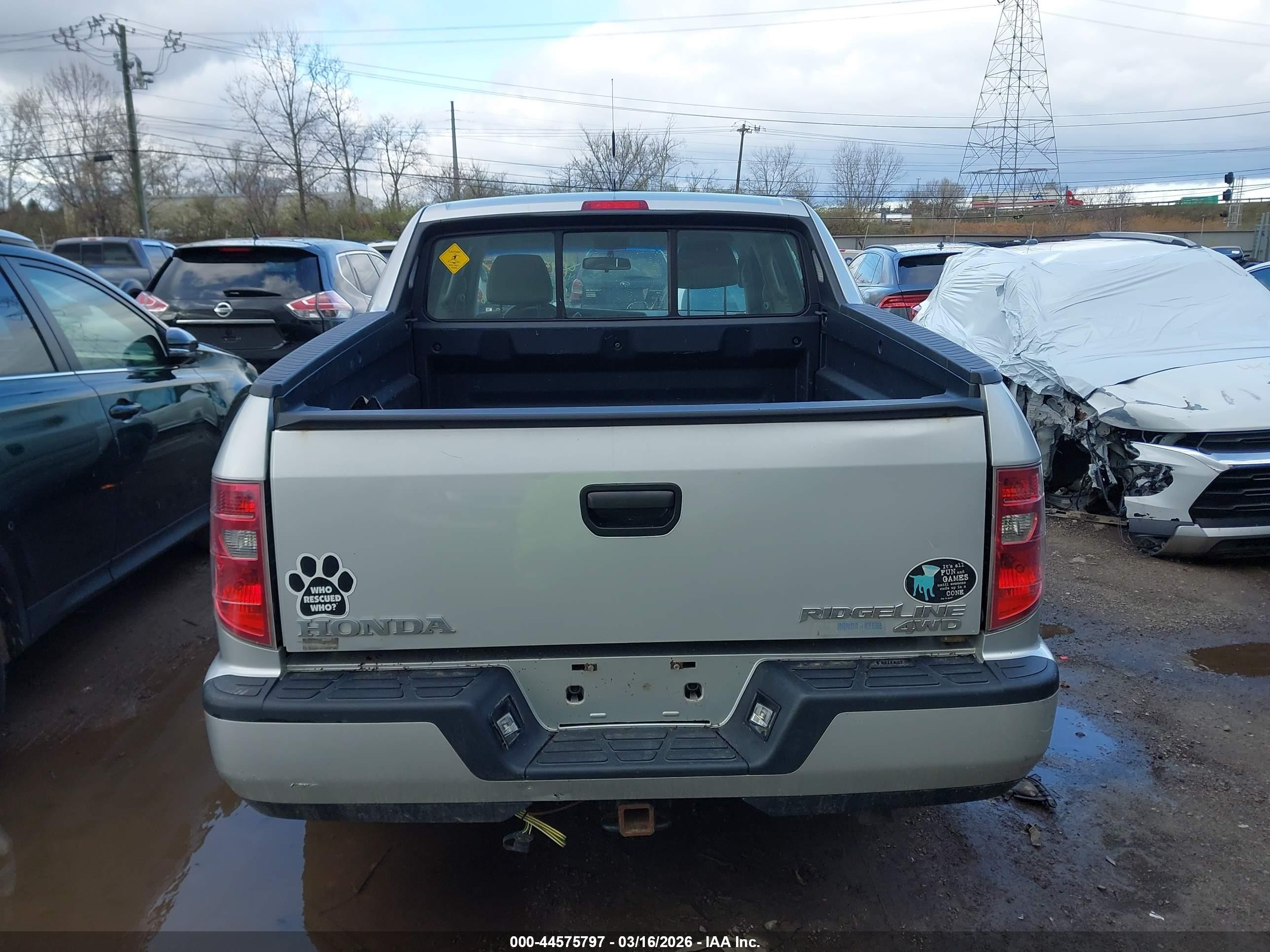 2009 Honda Ridgeline Rt Silver vin: 5FPYK16299B103225