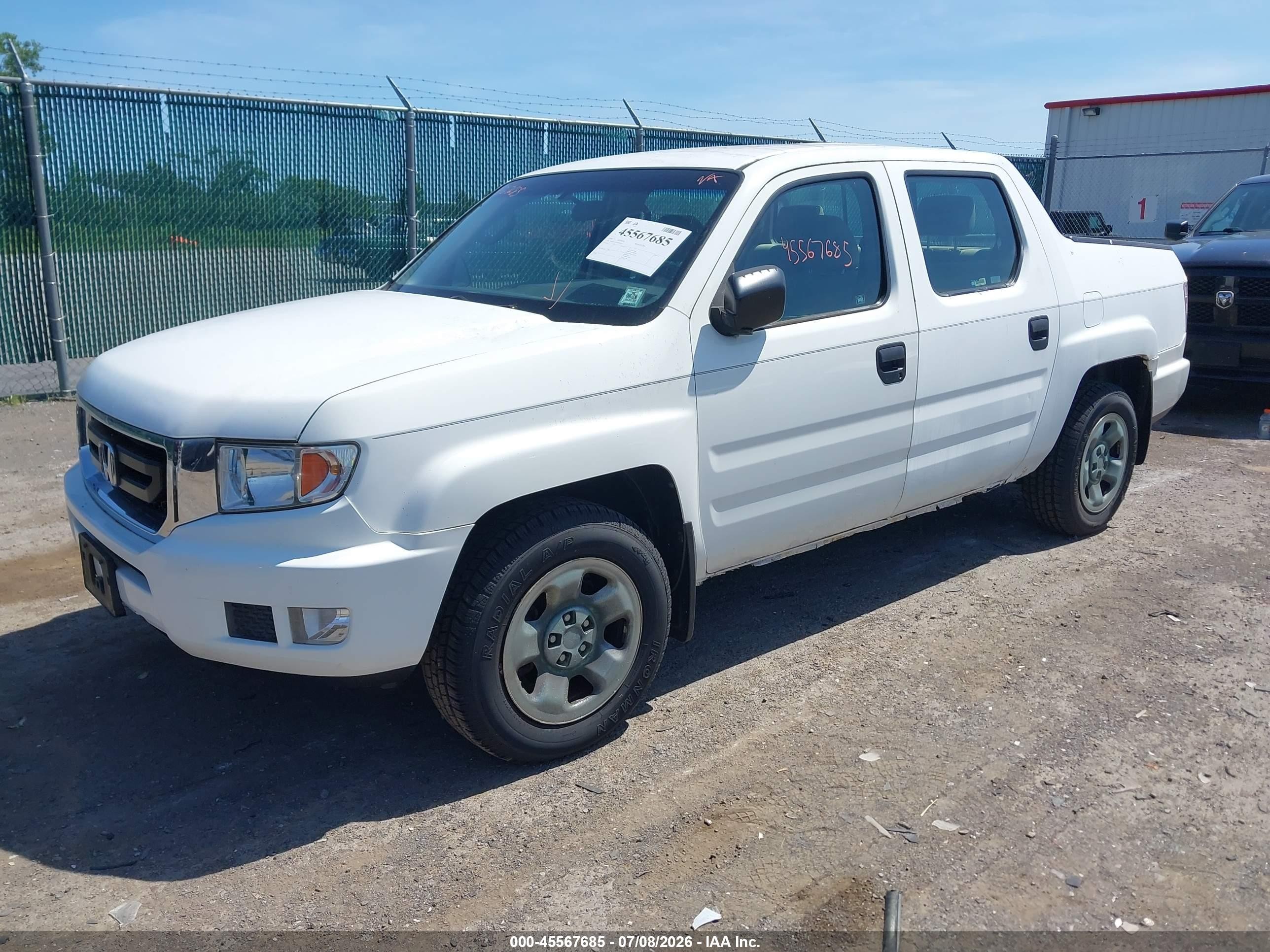 2009 Honda Ridgeline Rt Белый vin: 5FPYK162X9B102617