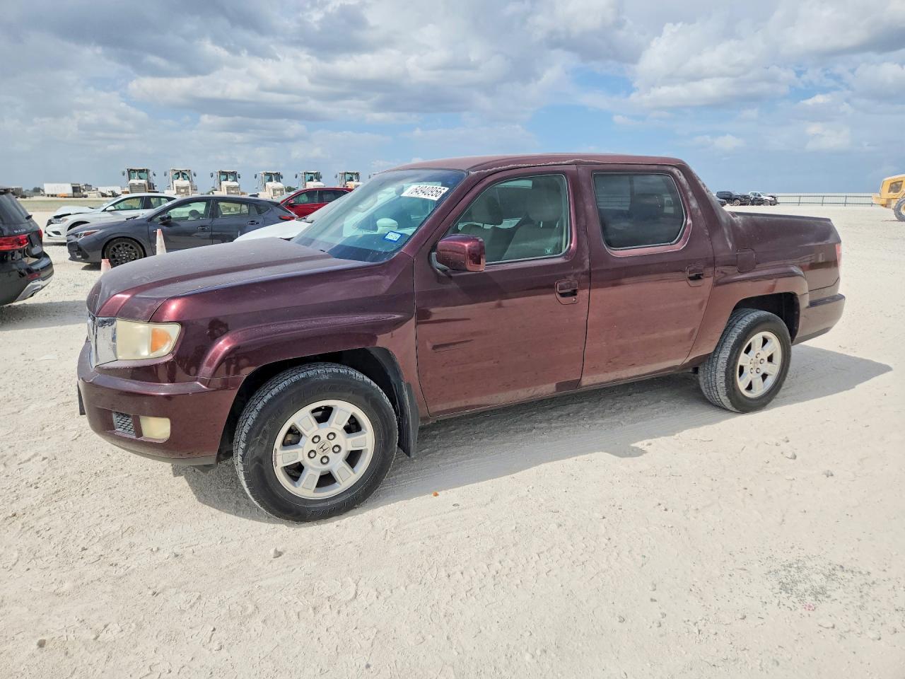 2009 Honda Ridgeline Rts Burgundy vin: 5FPYK16409B101011
