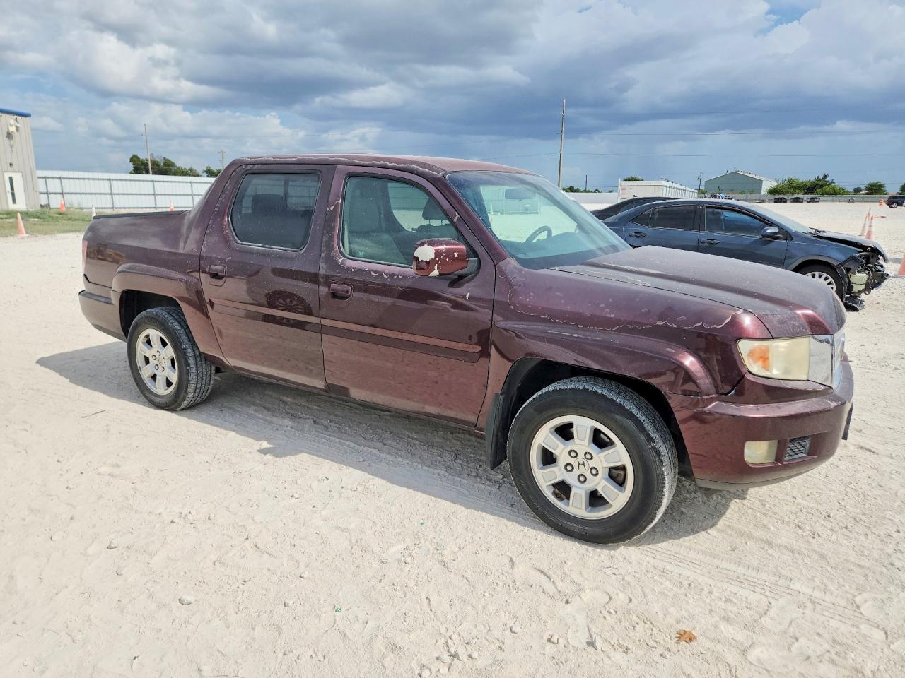 2009 Honda Ridgeline Rts Burgundy vin: 5FPYK16409B101011