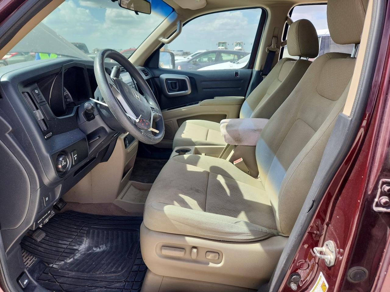 2009 Honda Ridgeline Rts Burgundy vin: 5FPYK16409B101011