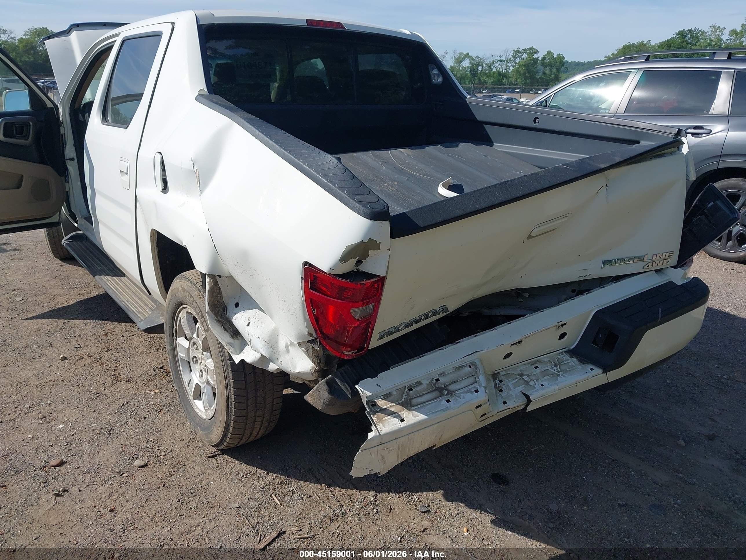 2009 Honda Ridgeline Rts Белый vin: 5FPYK16409B101591