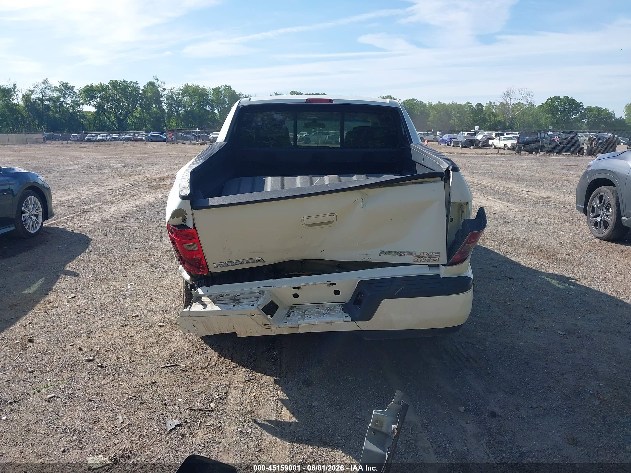2009 Honda Ridgeline Rts Белый vin: 5FPYK16409B101591