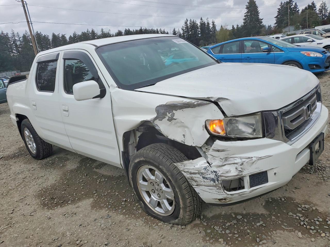2009 Honda Ridgeline Rts Белый vin: 5FPYK16429B101690