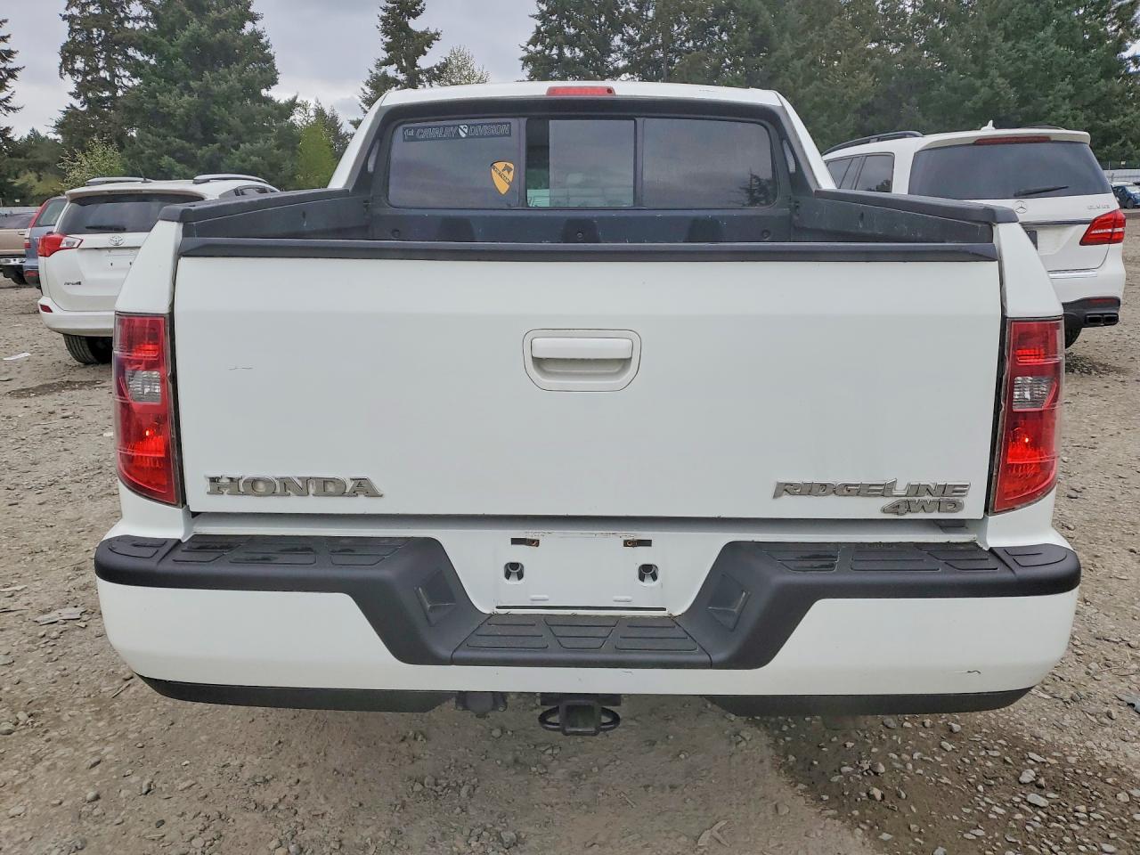 2009 Honda Ridgeline Rts Белый vin: 5FPYK16429B101690