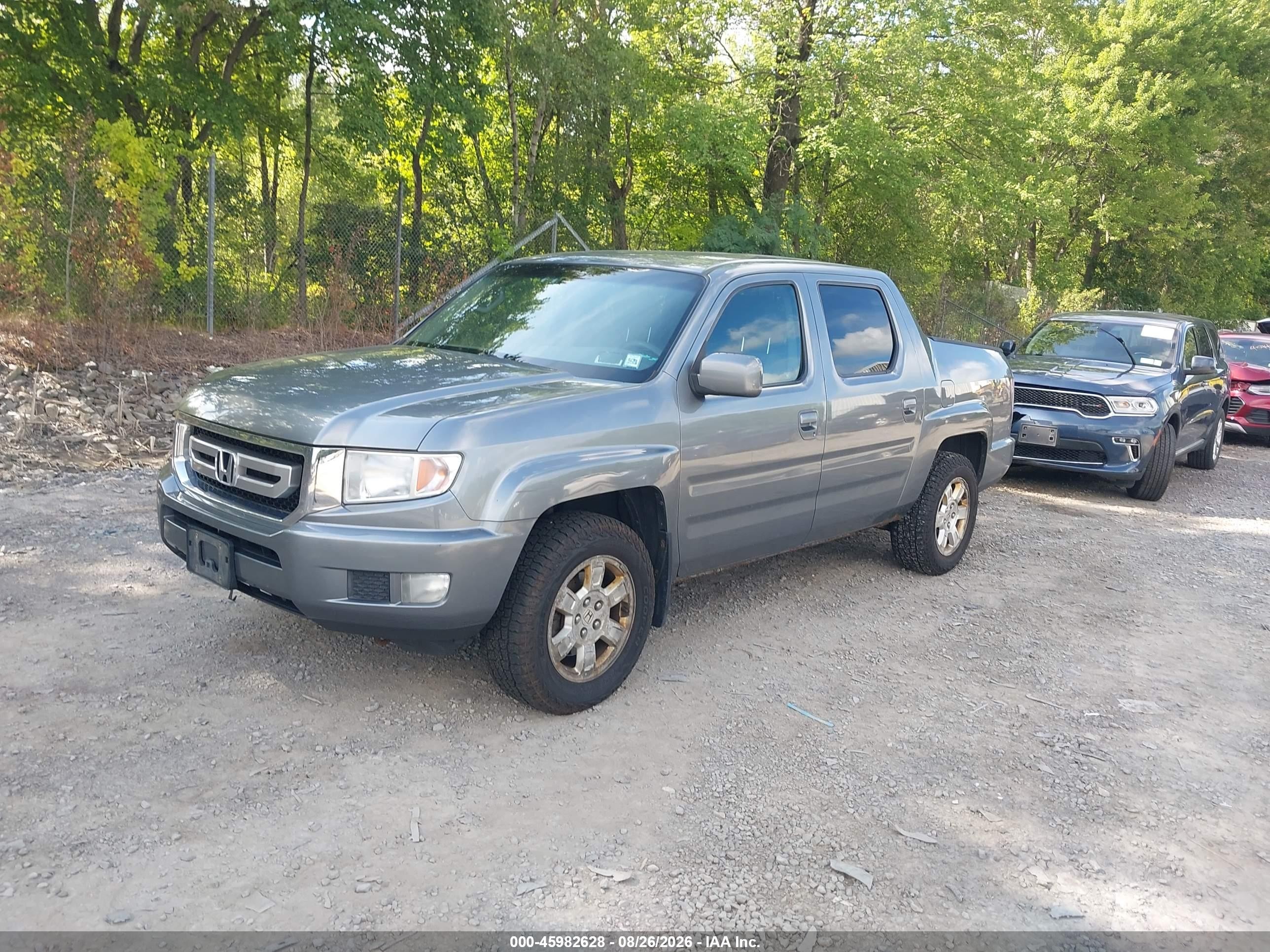 2009 Honda Ridgeline Rts Gray vin: 5FPYK16429B103360