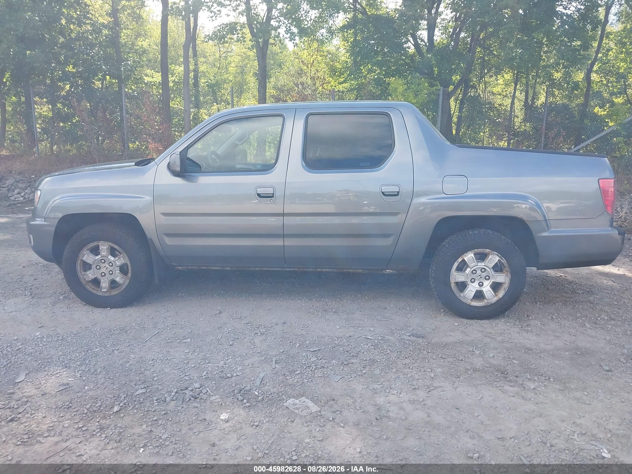 2009 Honda Ridgeline Rts Gray vin: 5FPYK16429B103360