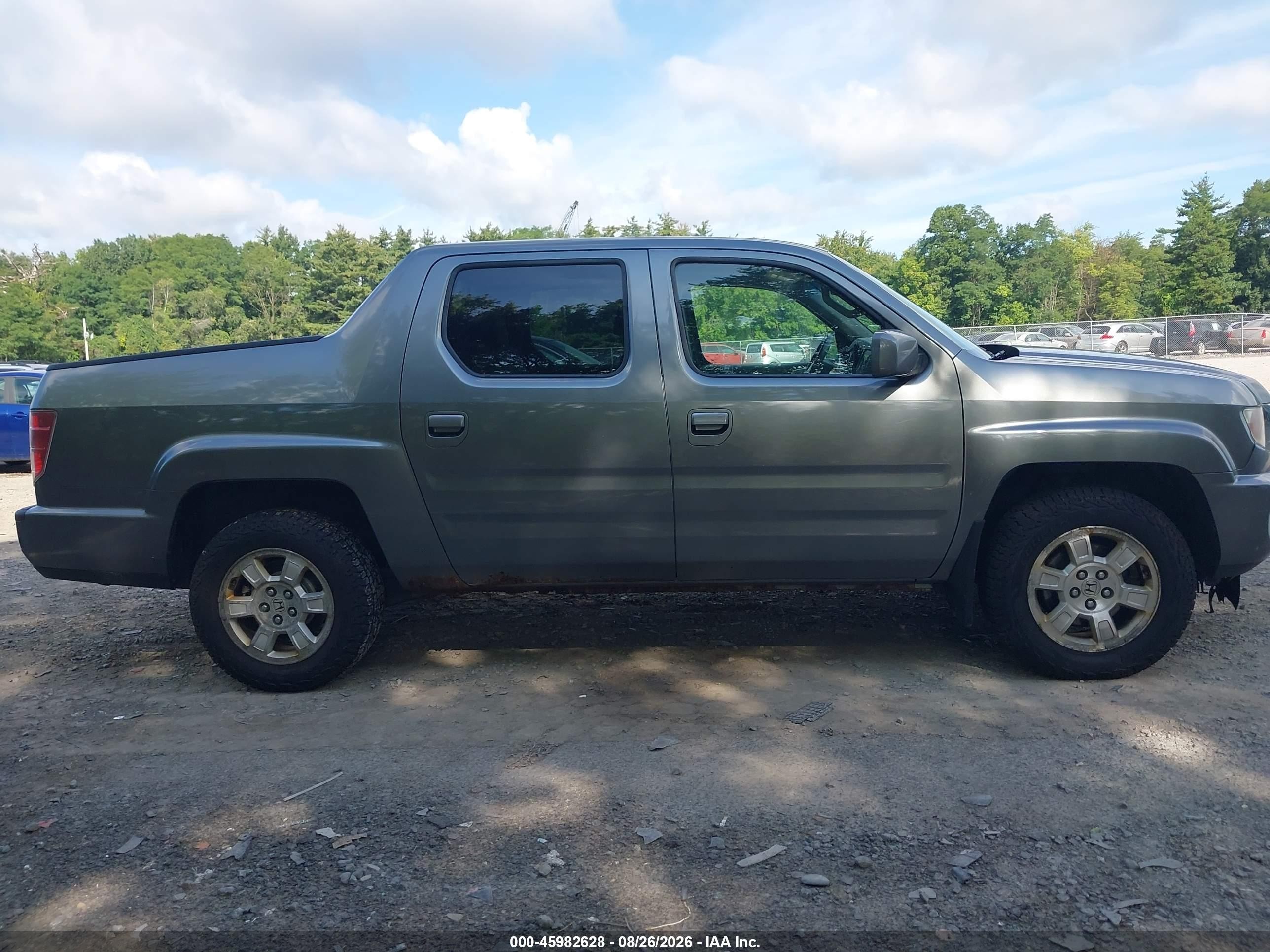 2009 Honda Ridgeline Rts Gray vin: 5FPYK16429B103360
