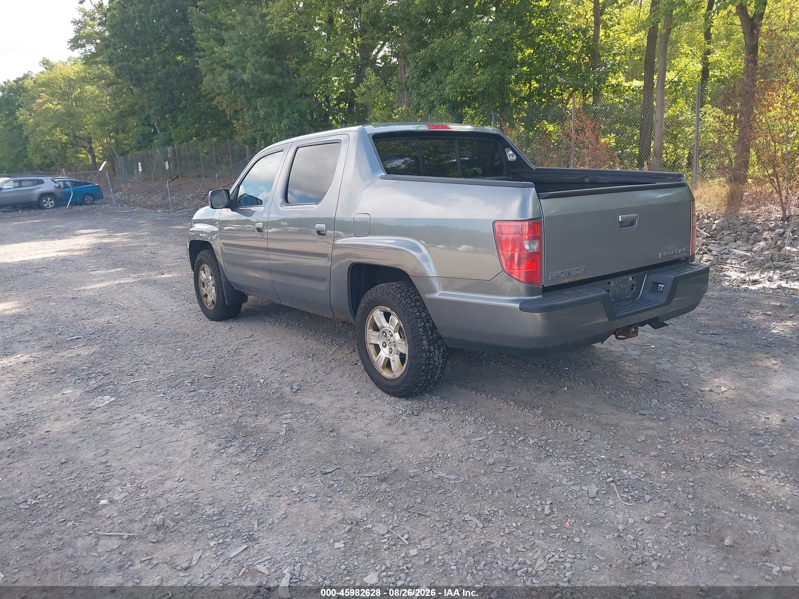 2009 Honda Ridgeline Rts Gray vin: 5FPYK16429B103360