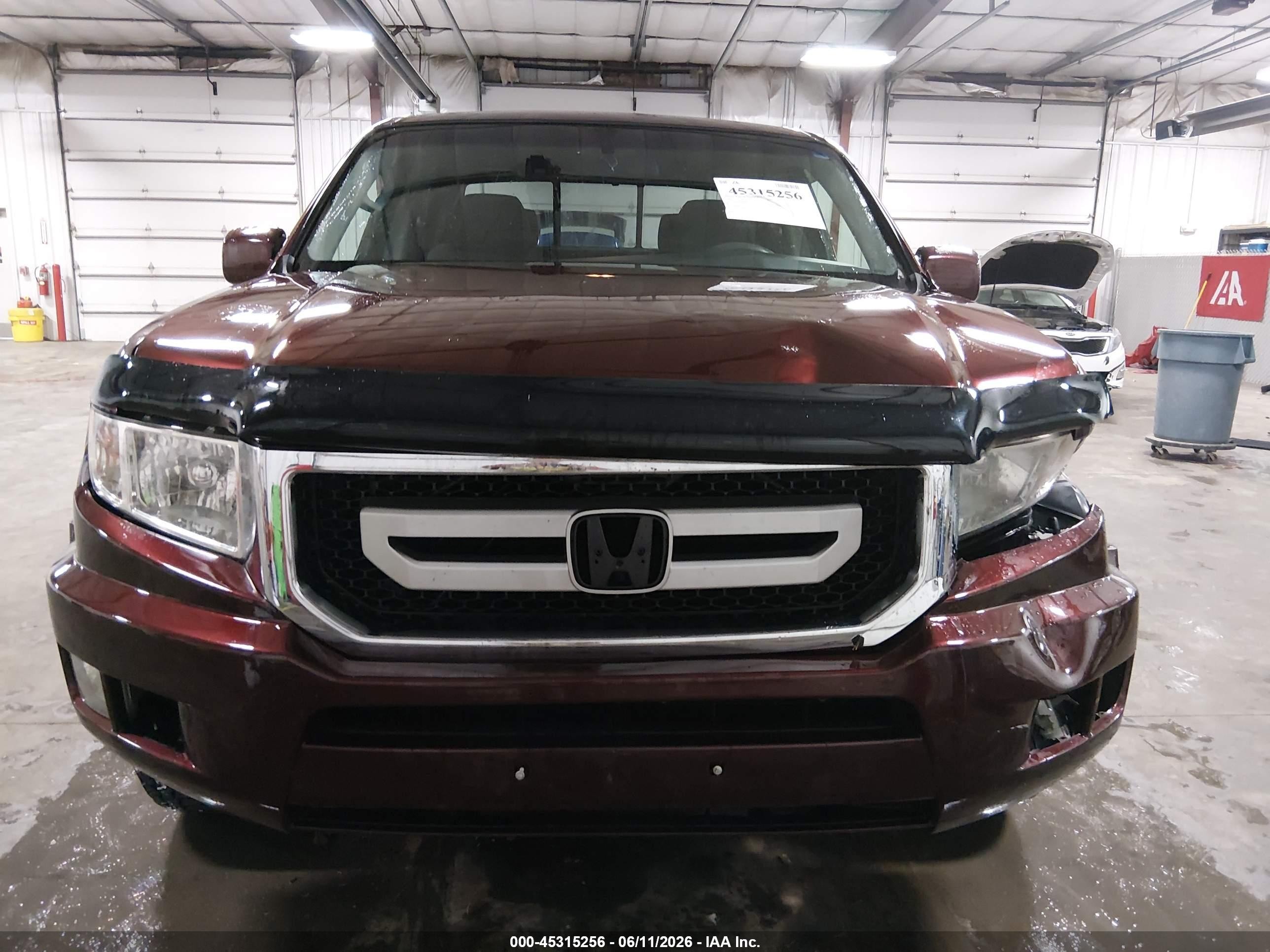 2009 Honda Ridgeline Rts Maroon vin: 5FPYK16429B106551