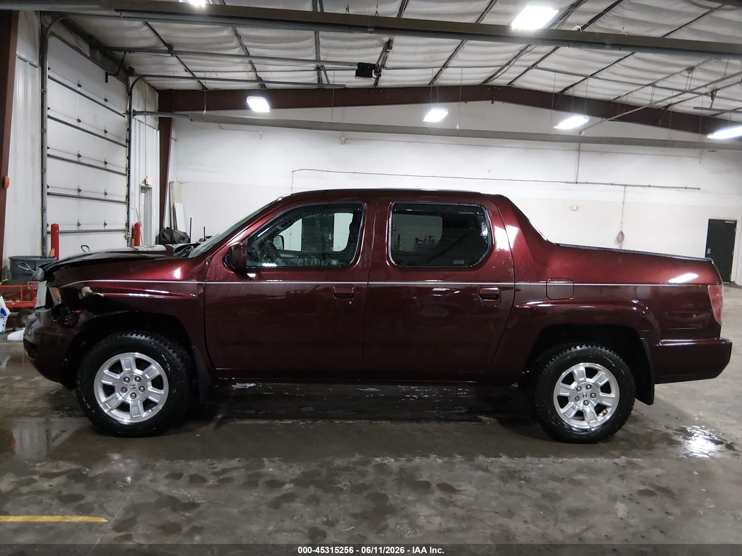 2009 Honda Ridgeline Rts Maroon vin: 5FPYK16429B106551