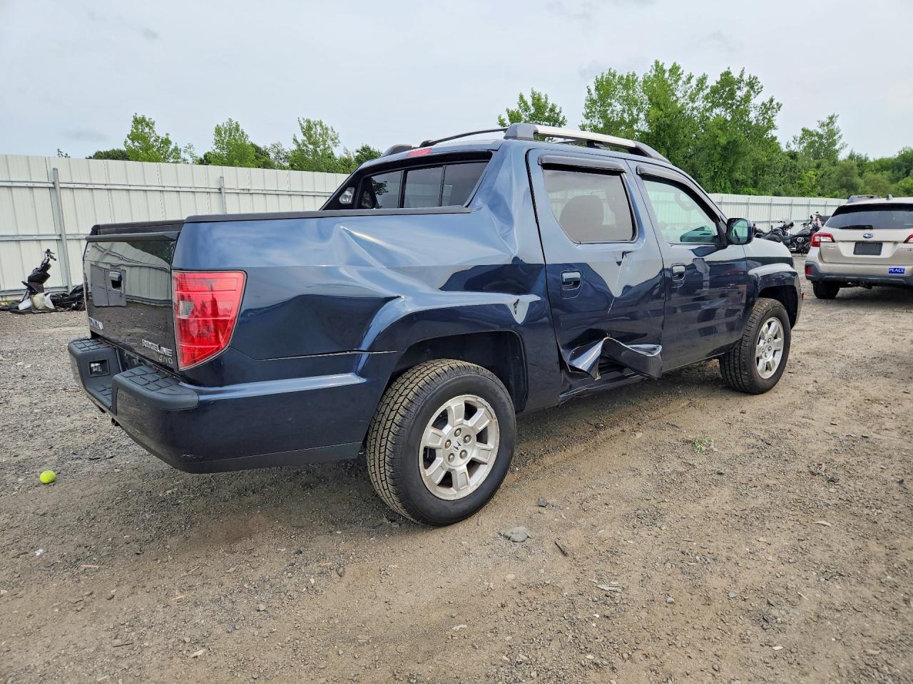 2009 Honda Ridgeline Rts Blue vin: 5FPYK16489B108191