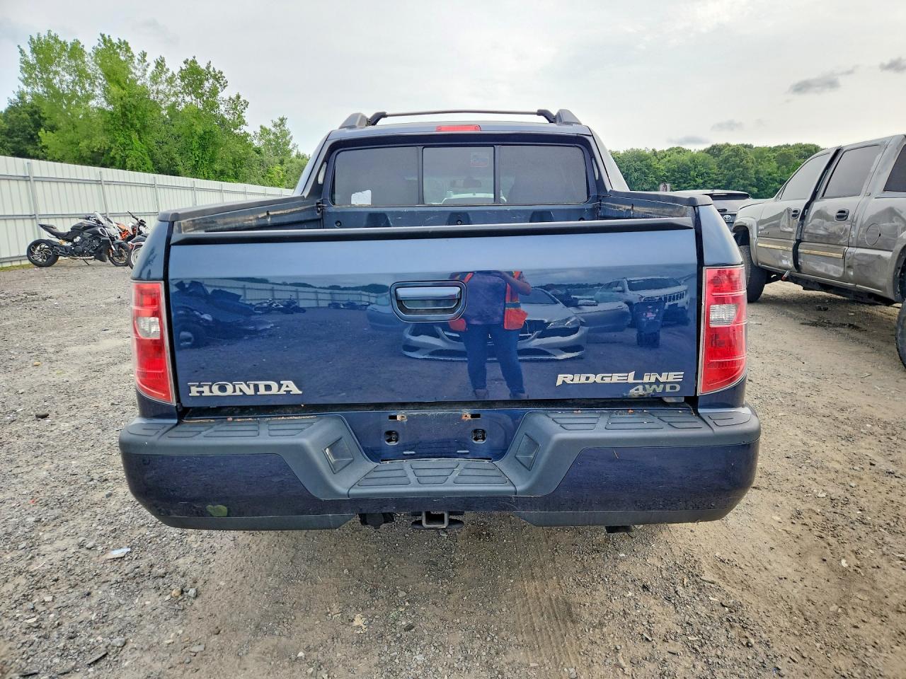 2009 Honda Ridgeline Rts Blue vin: 5FPYK16489B108191