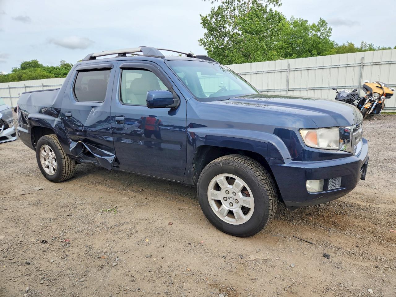 2009 Honda Ridgeline Rts Blue vin: 5FPYK16489B108191