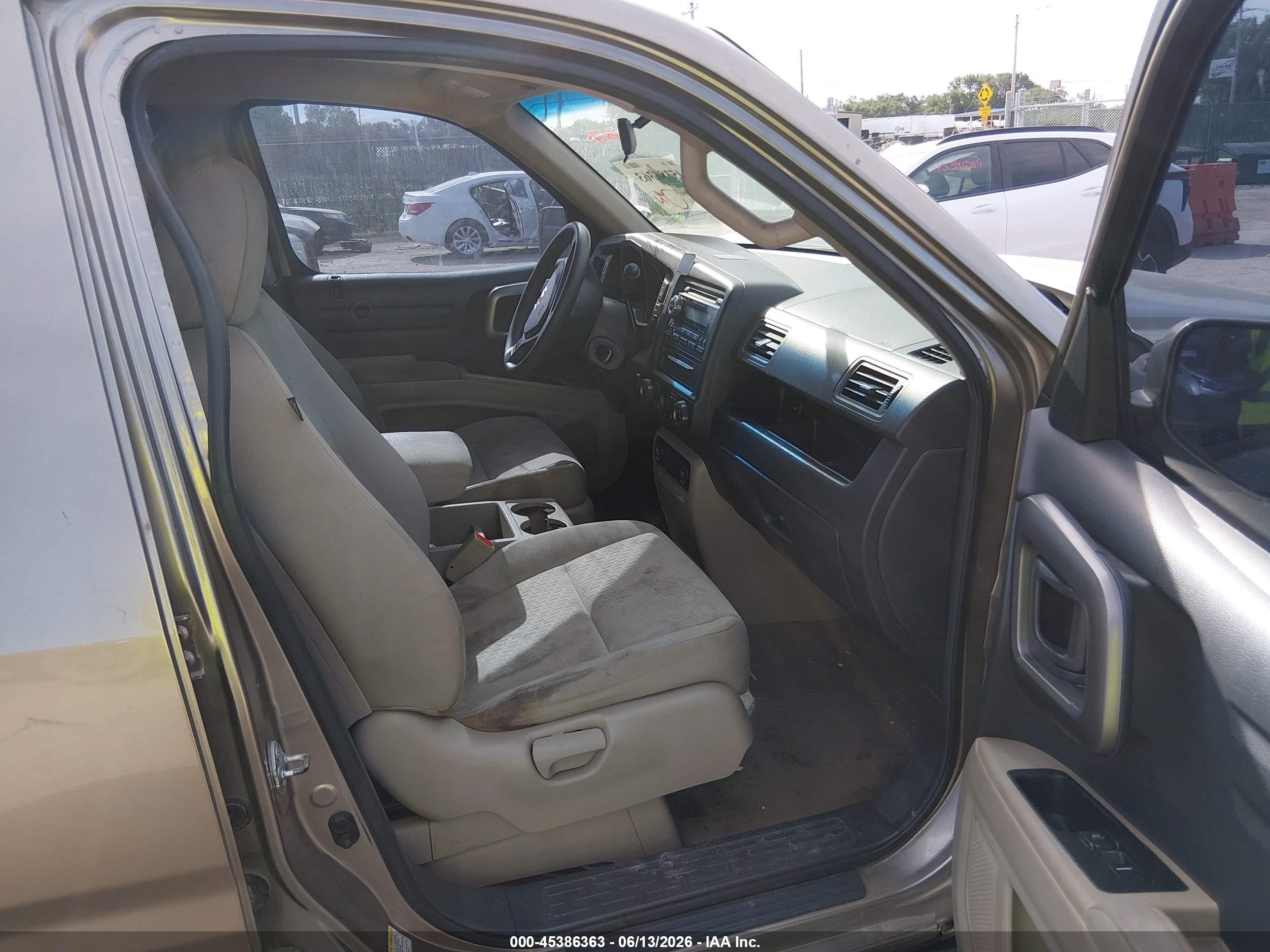 2009 Honda Ridgeline Rts Tan vin: 5FPYK16499B109351