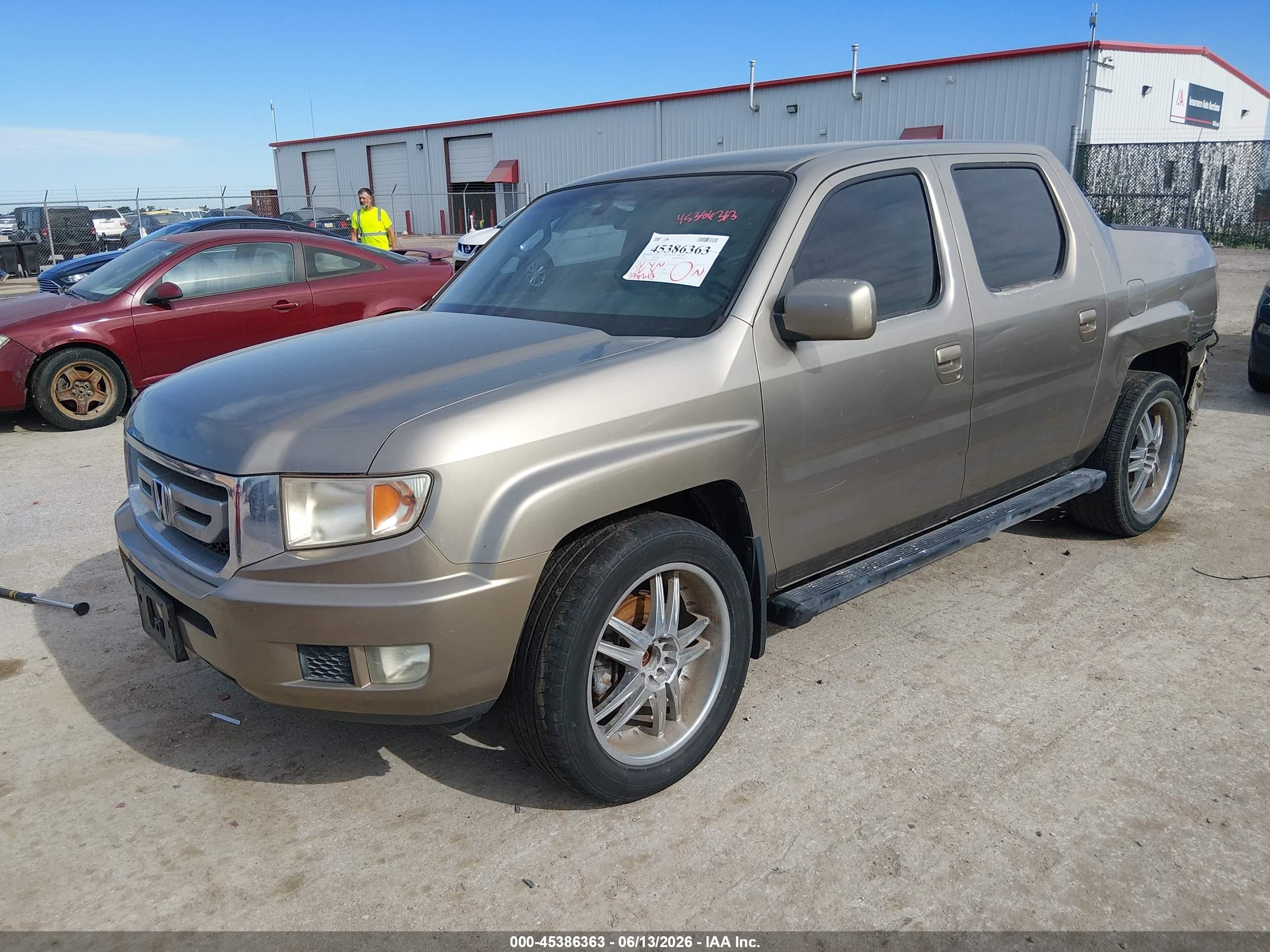 2009 Honda Ridgeline Rts Tan vin: 5FPYK16499B109351