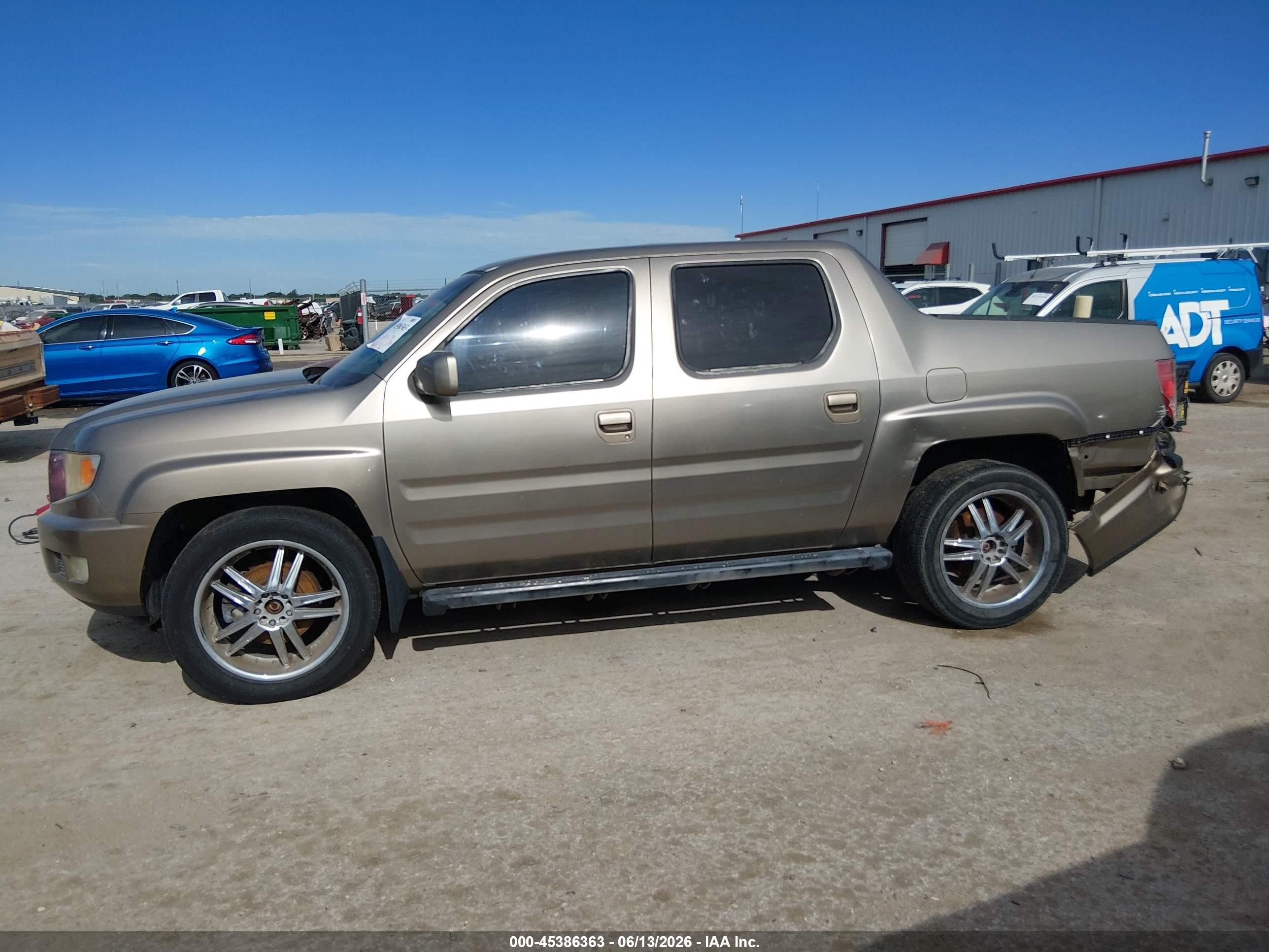 2009 Honda Ridgeline Rts Tan vin: 5FPYK16499B109351