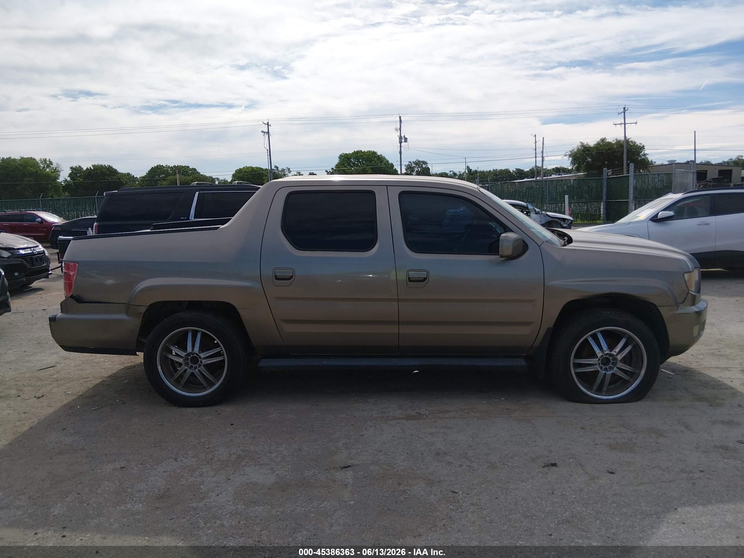 2009 Honda Ridgeline Rts Tan vin: 5FPYK16499B109351