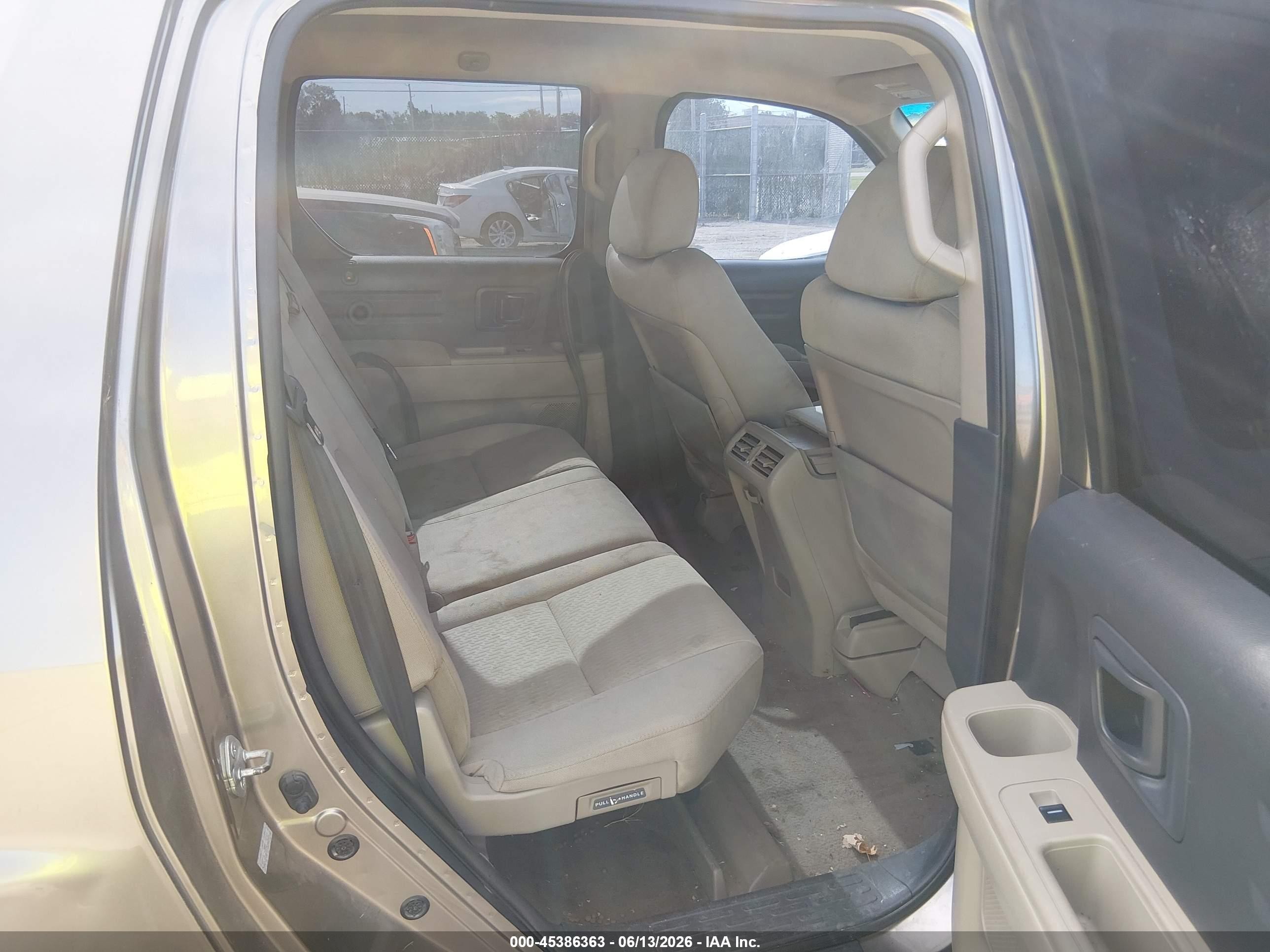 2009 Honda Ridgeline Rts Tan vin: 5FPYK16499B109351