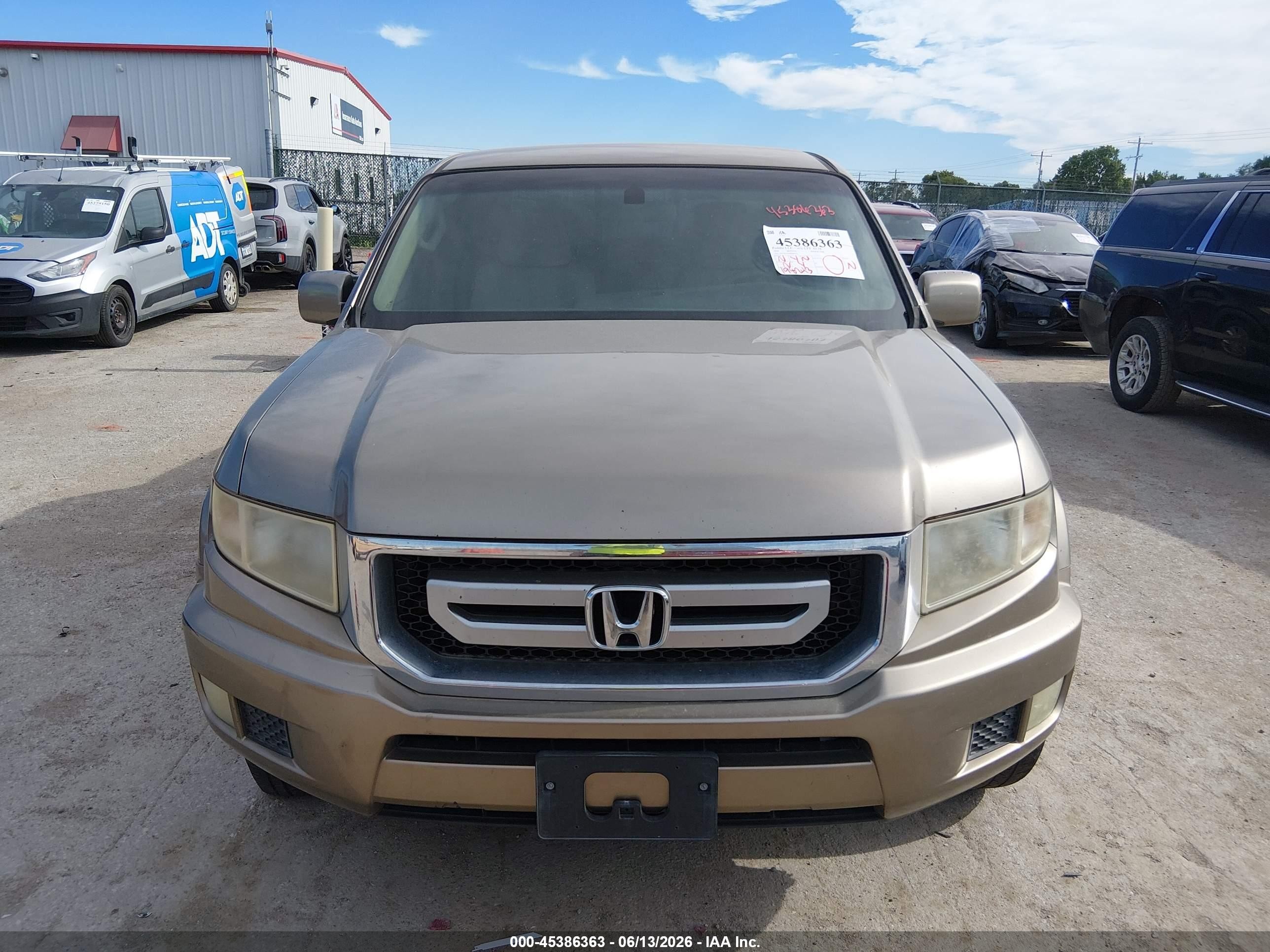 2009 Honda Ridgeline Rts Tan vin: 5FPYK16499B109351