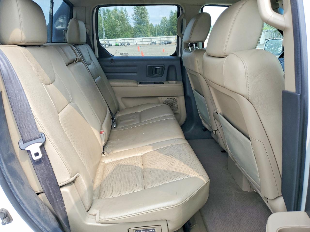 2009 Honda Ridgeline Rtl White vin: 5FPYK16509B105827