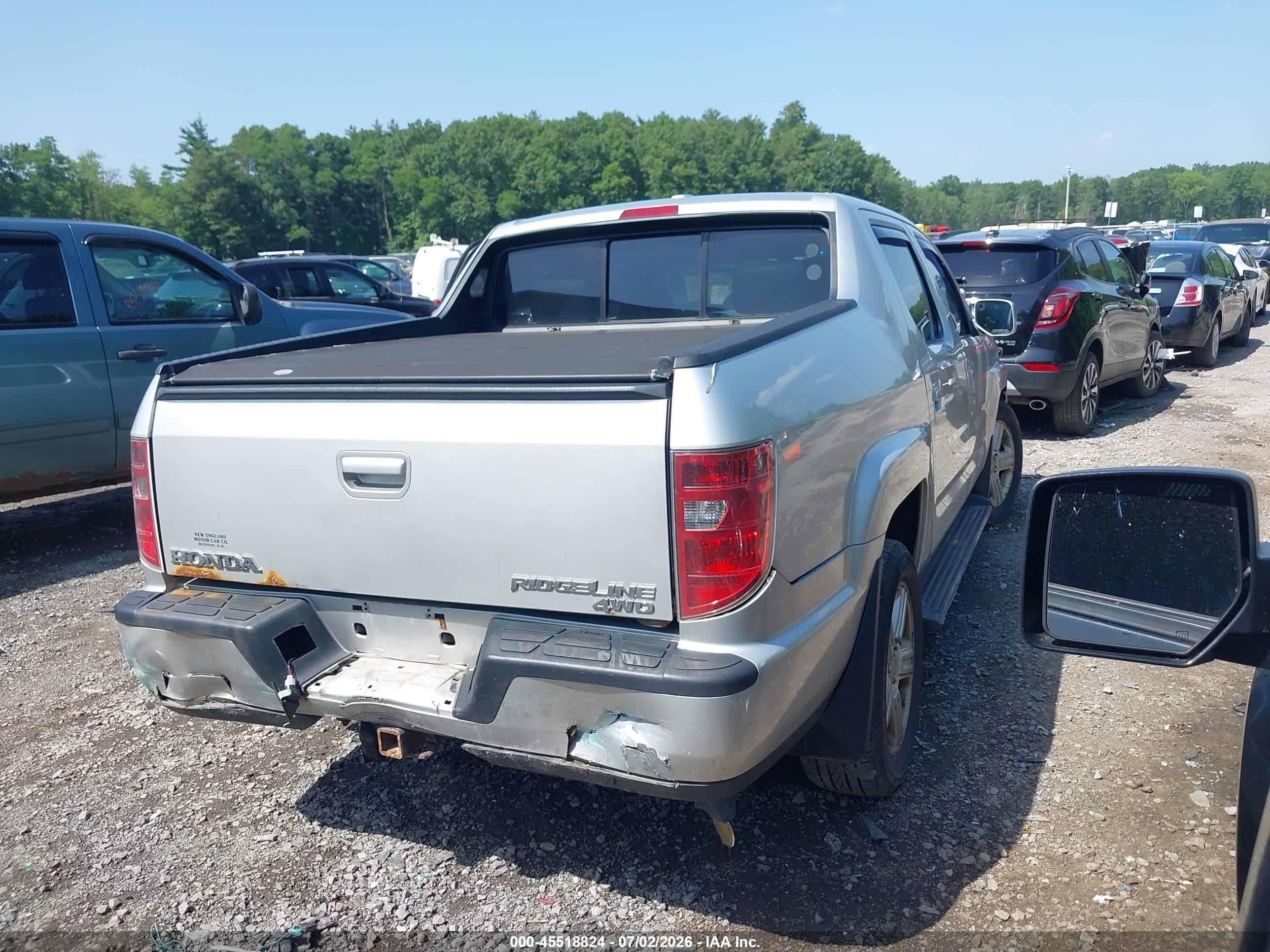 2009 Honda Ridgeline Rtl Серебряный vin: 5FPYK16509B107013