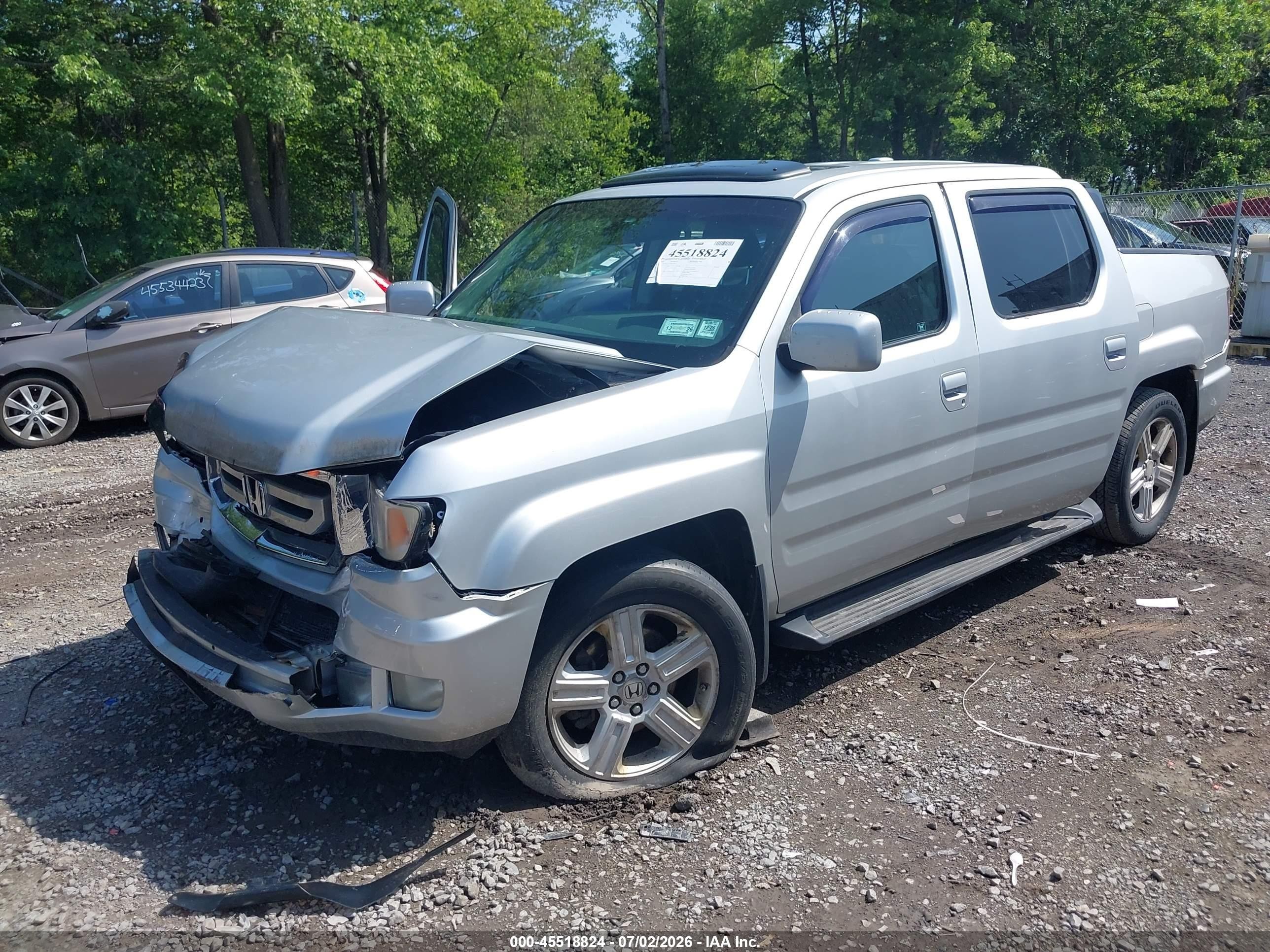 2009 Honda Ridgeline Rtl Серебряный vin: 5FPYK16509B107013