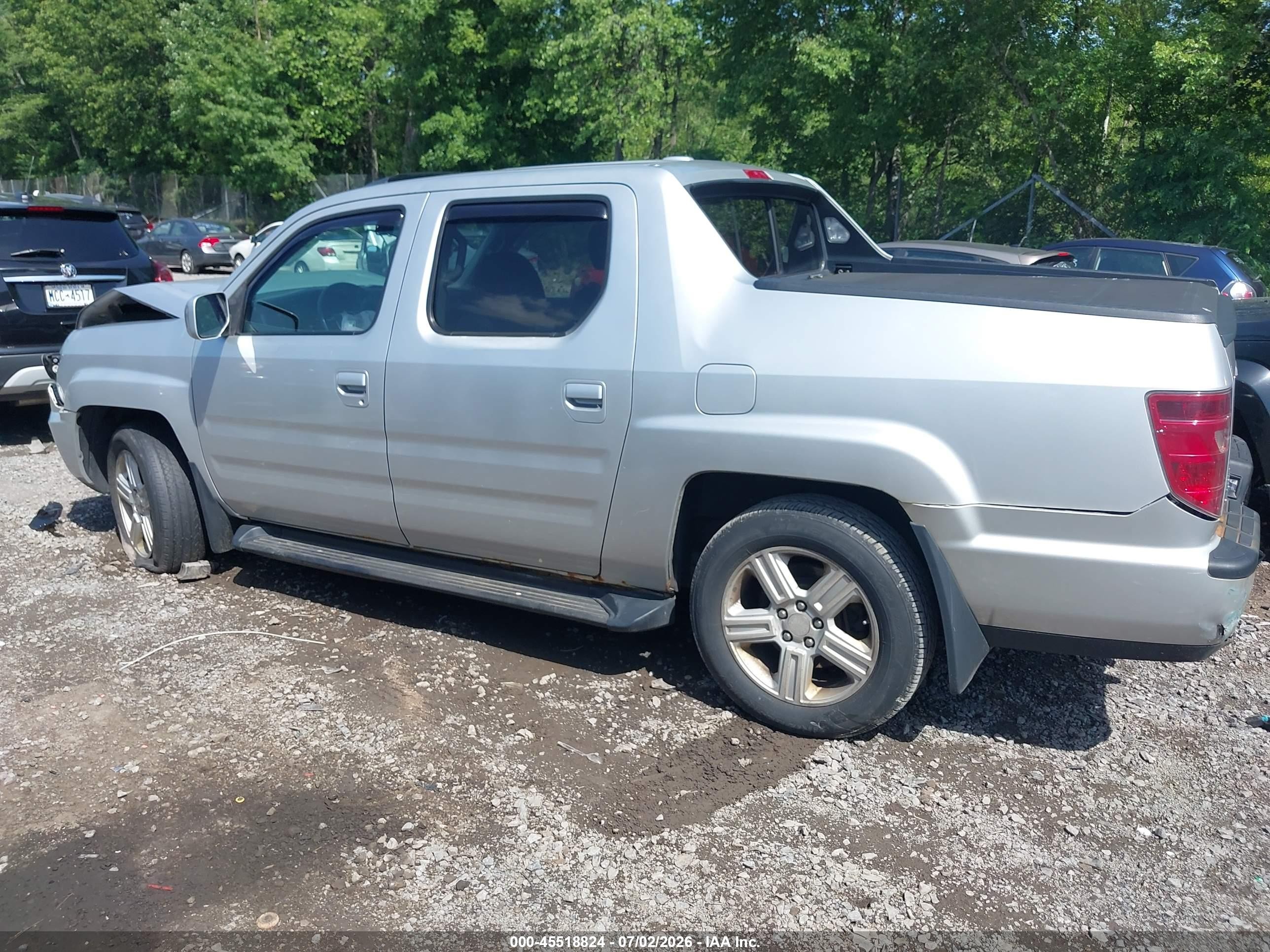 2009 Honda Ridgeline Rtl Серебряный vin: 5FPYK16509B107013