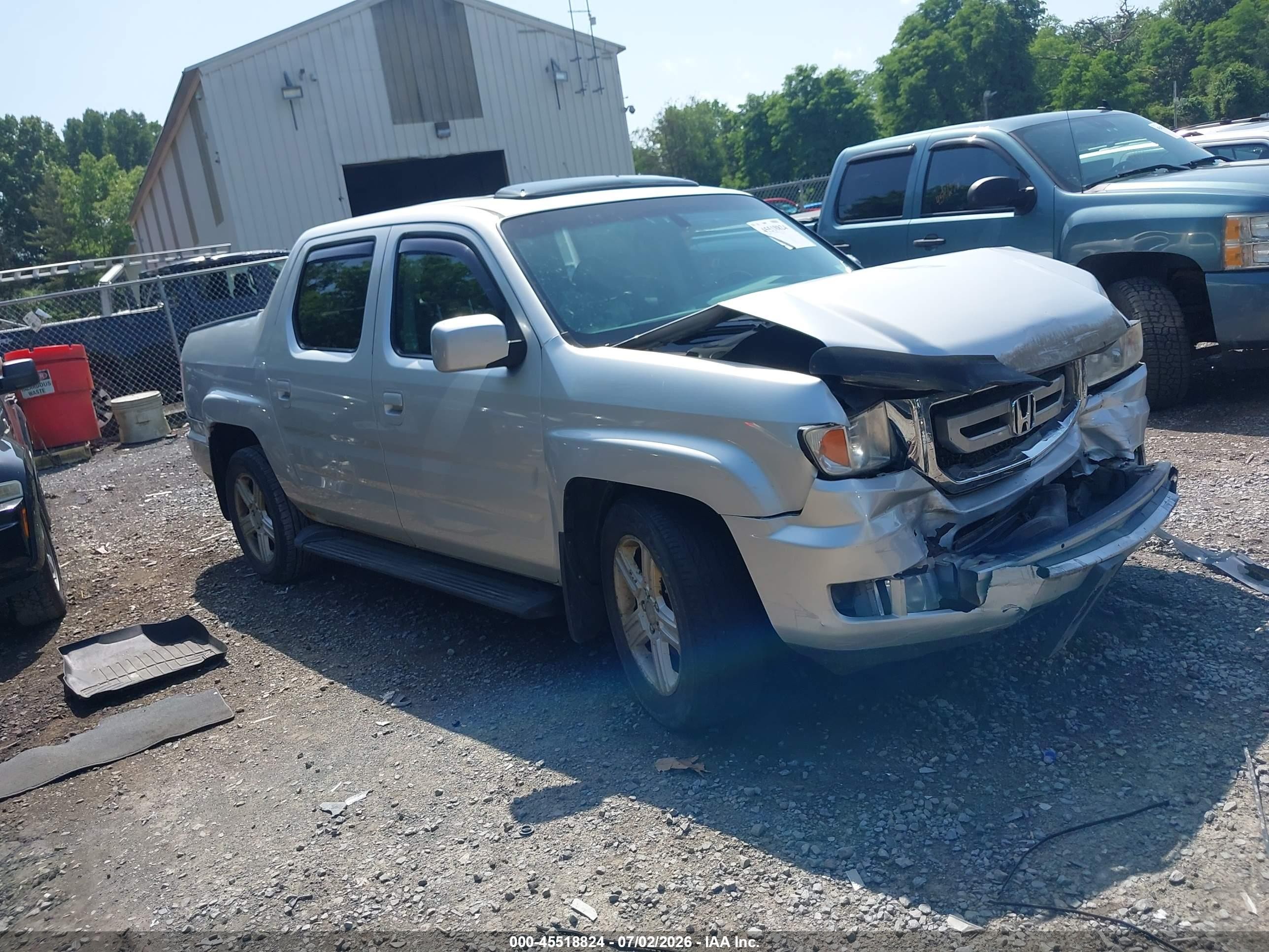 2009 Honda Ridgeline Rtl Серебряный vin: 5FPYK16509B107013