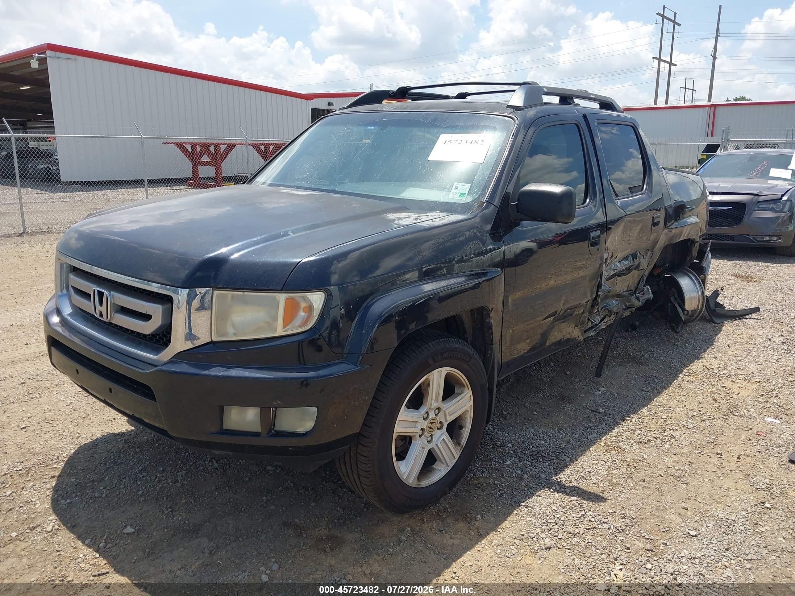 2009 Honda Ridgeline Rtl Black vin: 5FPYK16519B106727