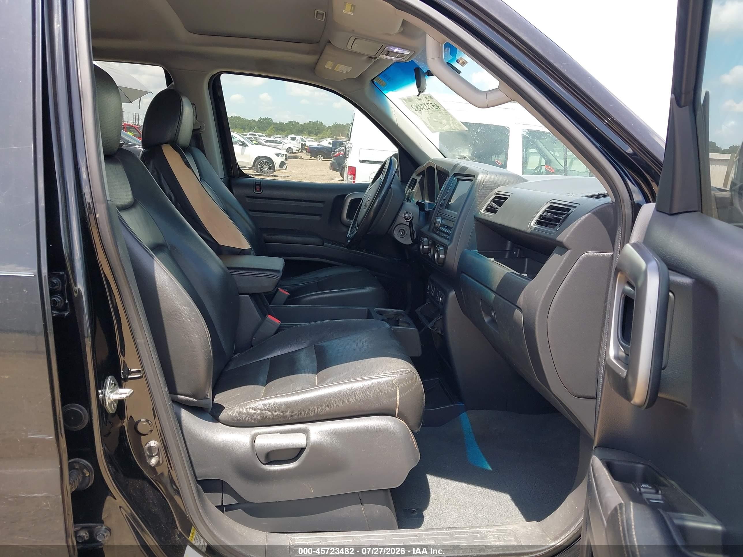 2009 Honda Ridgeline Rtl Black vin: 5FPYK16519B106727