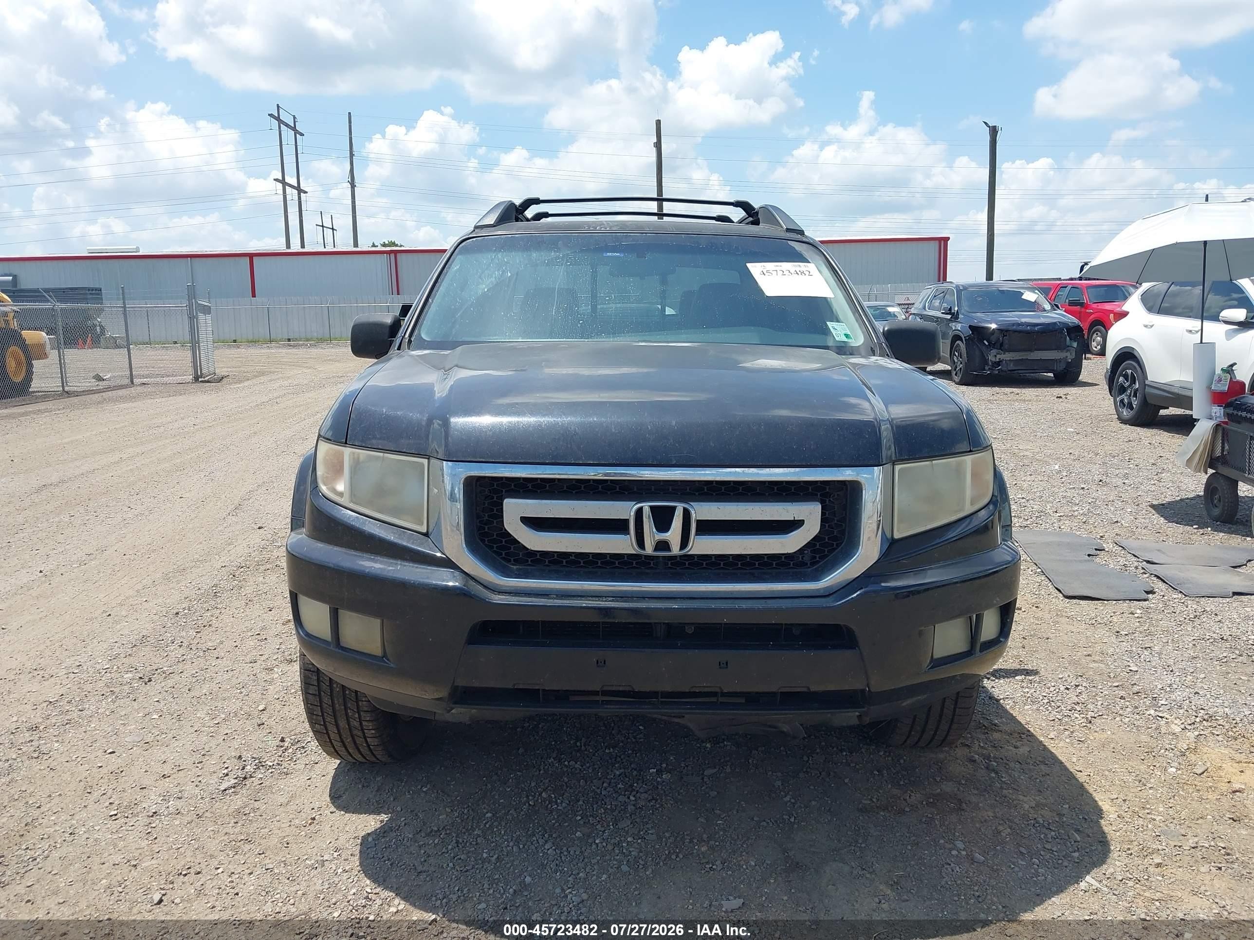 2009 Honda Ridgeline Rtl Black vin: 5FPYK16519B106727