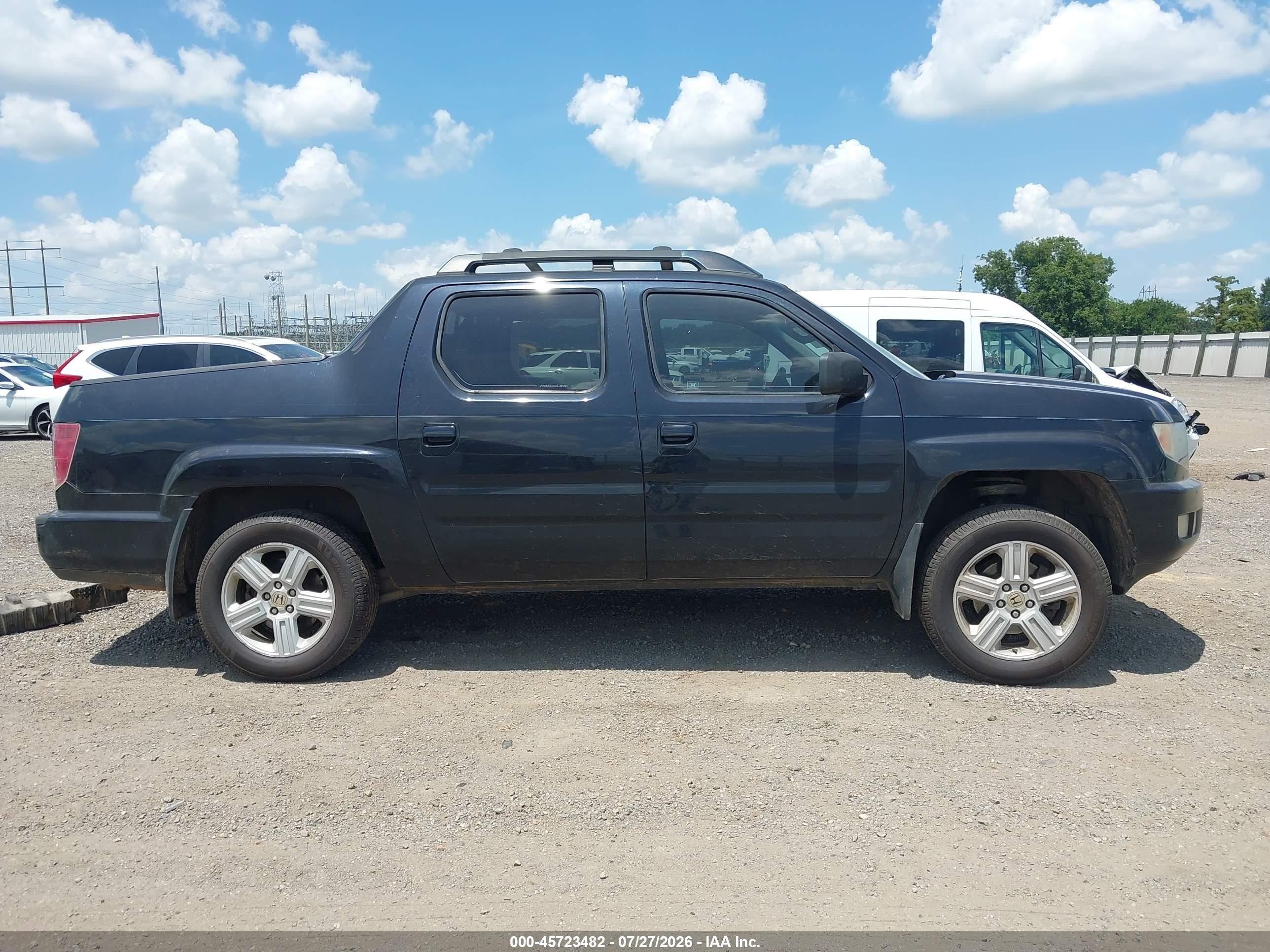 2009 Honda Ridgeline Rtl Black vin: 5FPYK16519B106727