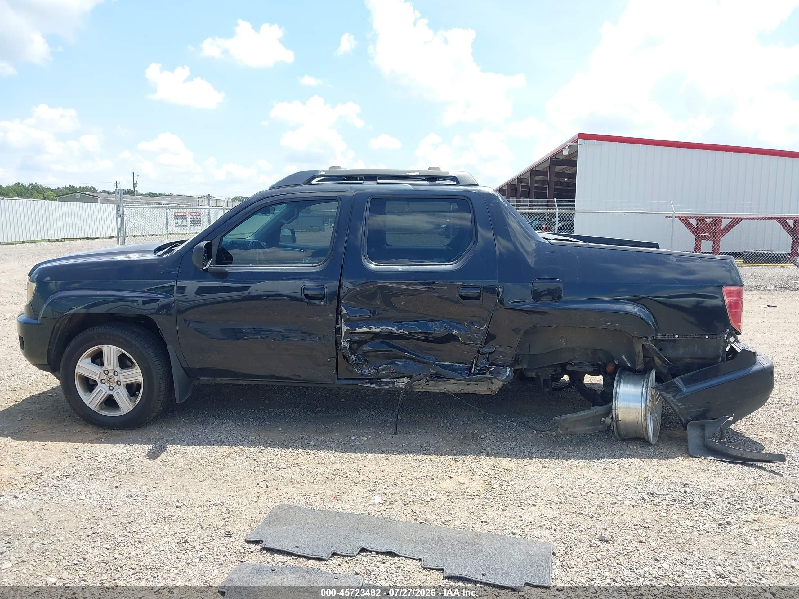 2009 Honda Ridgeline Rtl Black vin: 5FPYK16519B106727