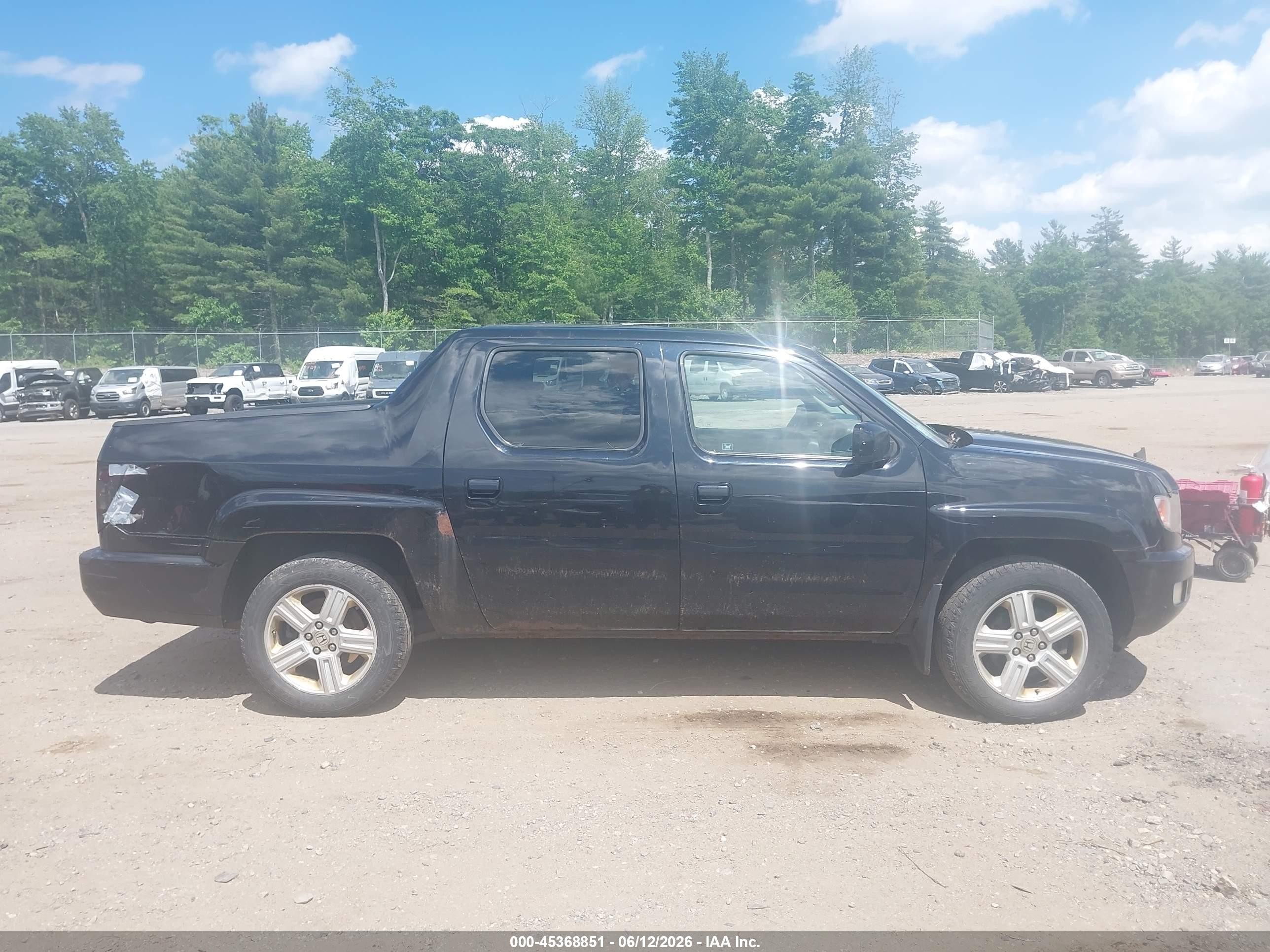 2009 Honda Ridgeline Rtl Black vin: 5FPYK16529B107031