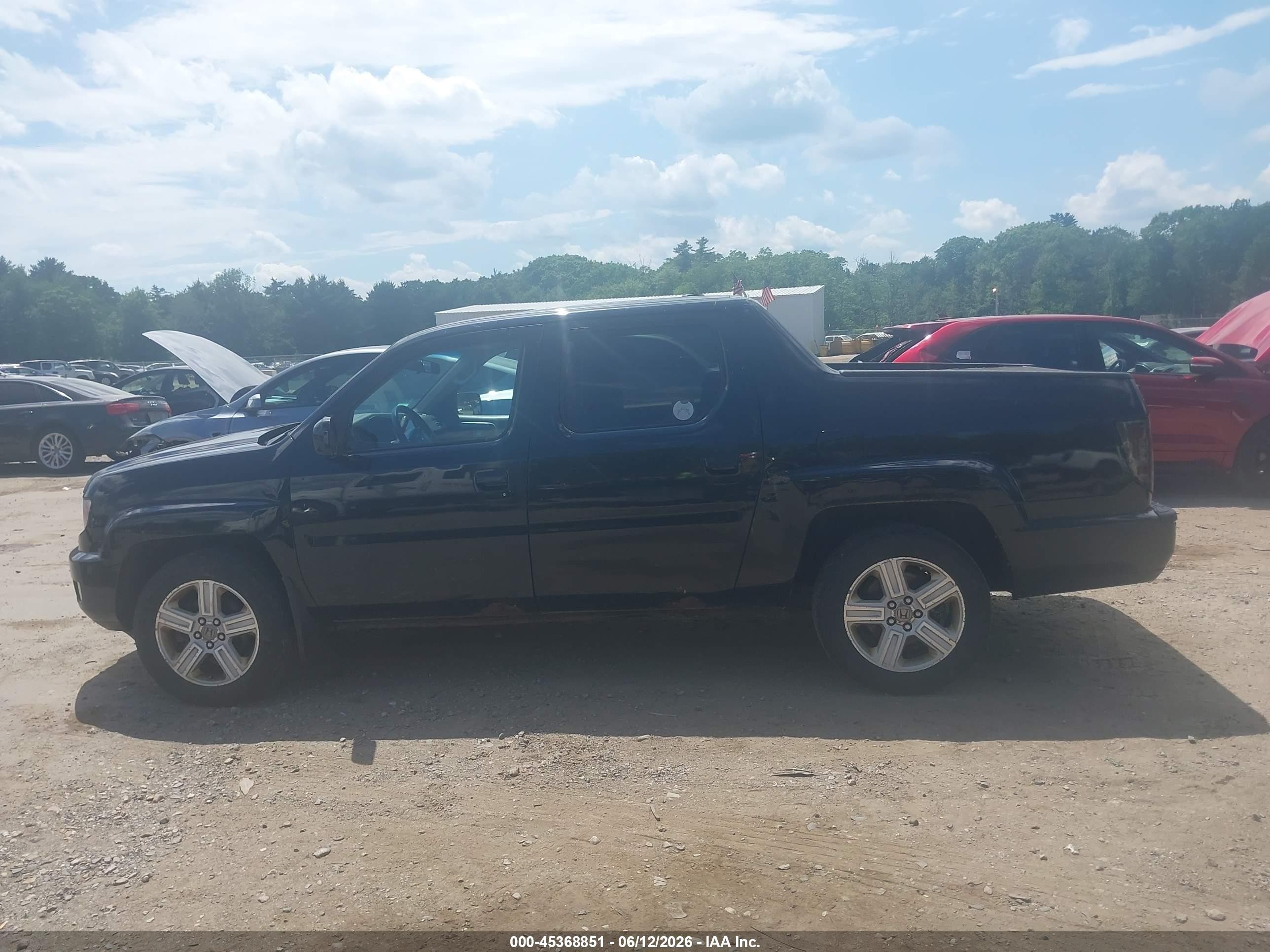 2009 Honda Ridgeline Rtl Black vin: 5FPYK16529B107031