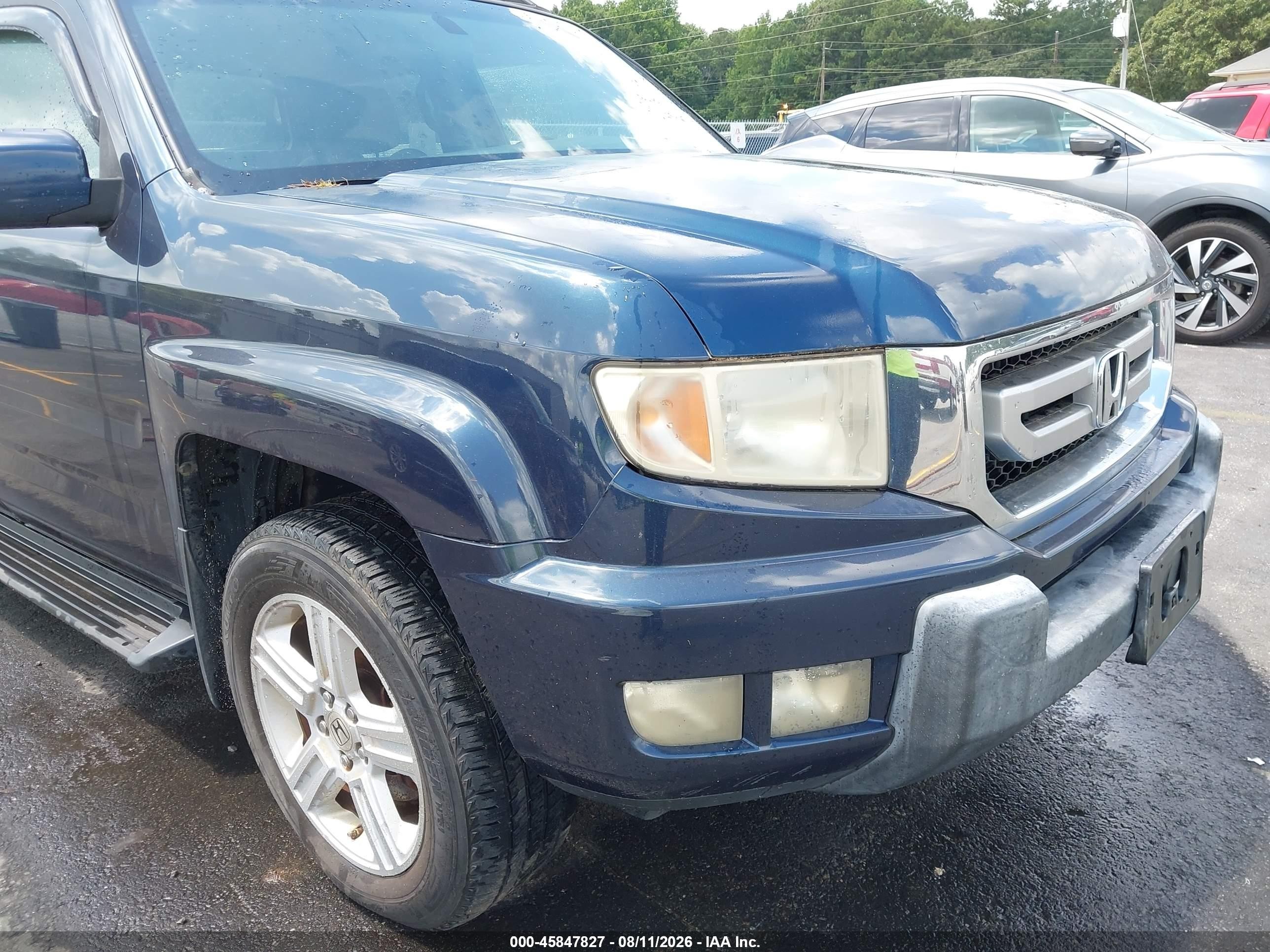2009 Honda Ridgeline Rtl Синий vin: 5FPYK16549B102123
