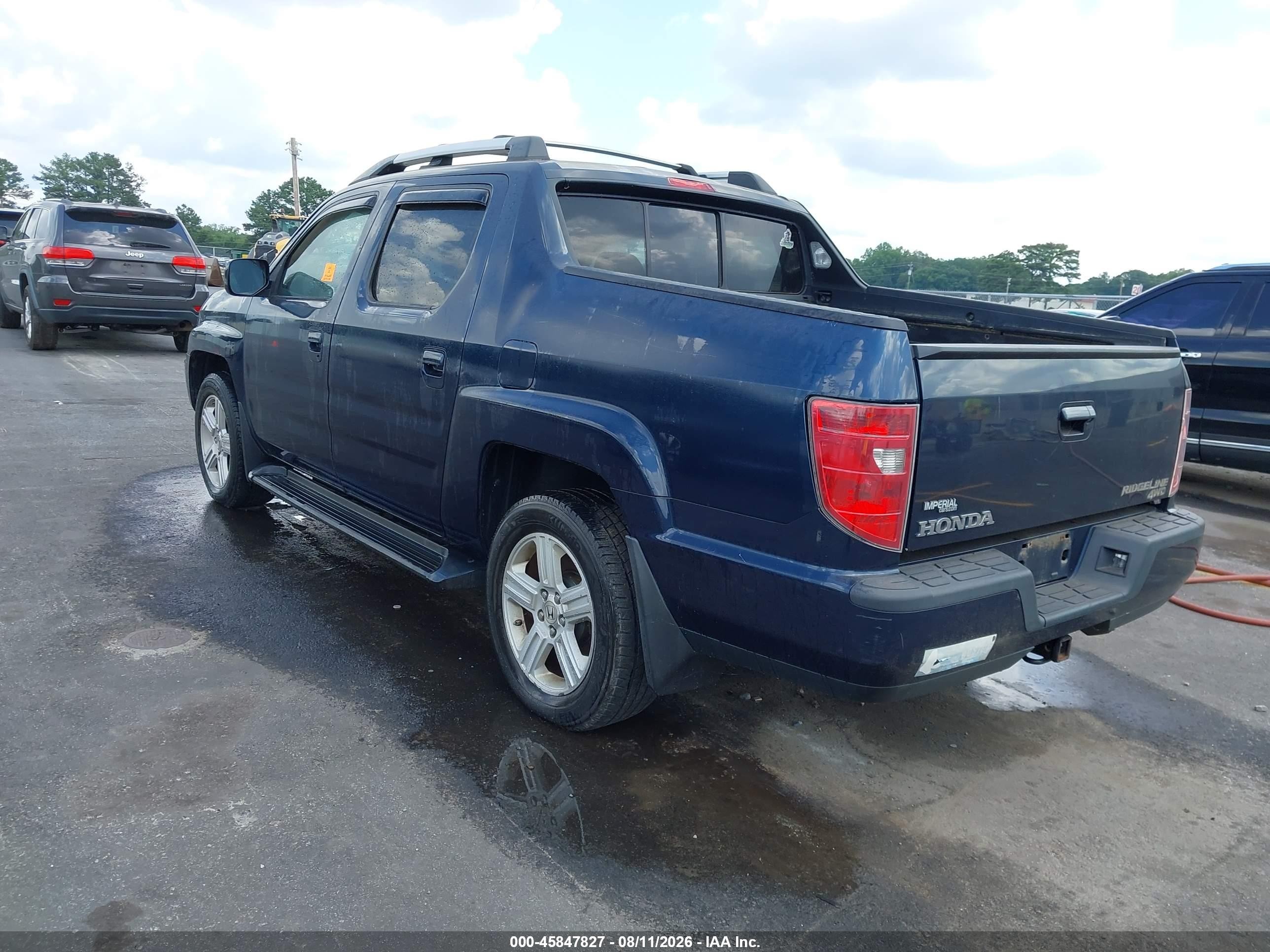 2009 Honda Ridgeline Rtl Синий vin: 5FPYK16549B102123