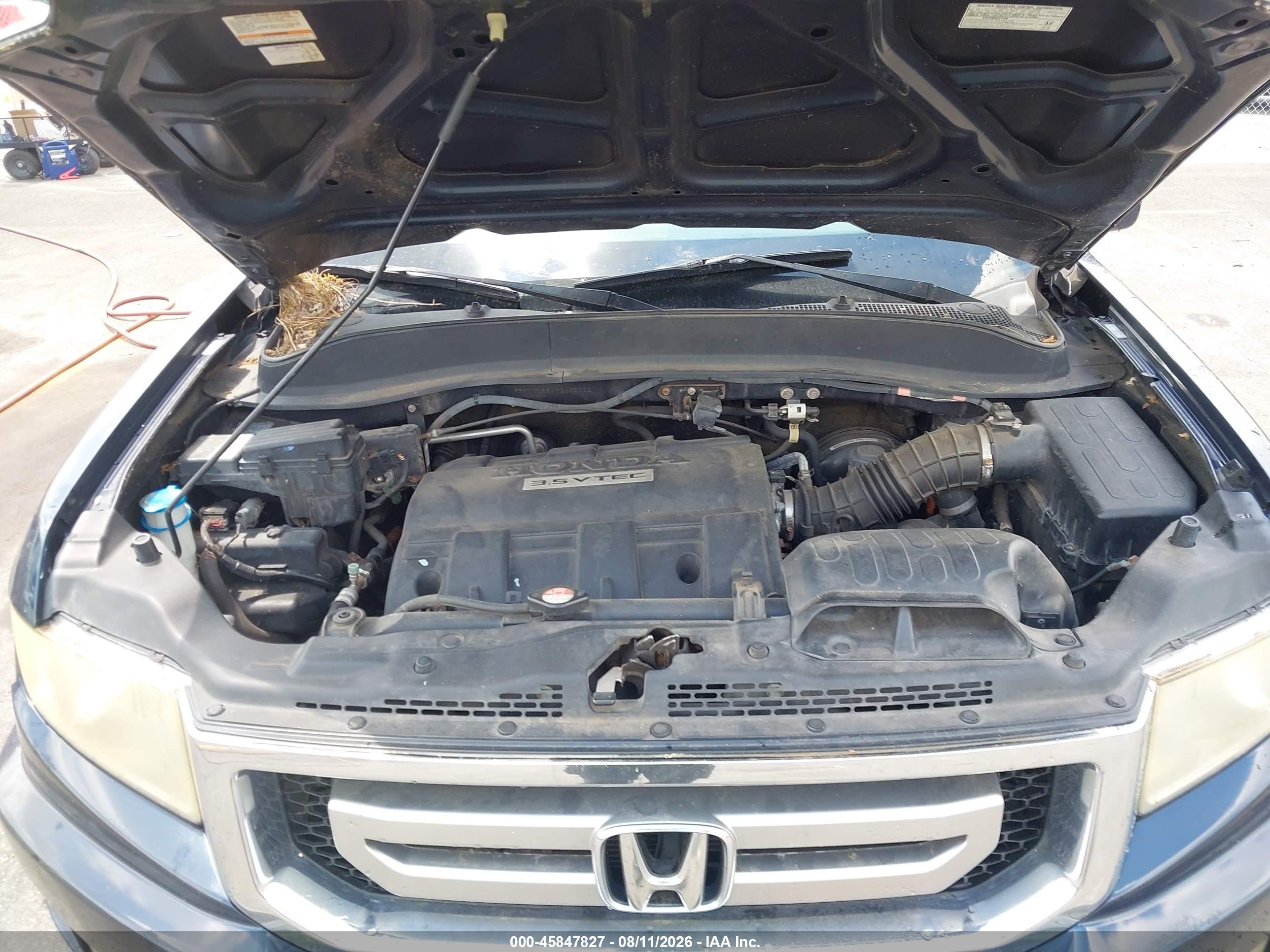 2009 Honda Ridgeline Rtl Синий vin: 5FPYK16549B102123