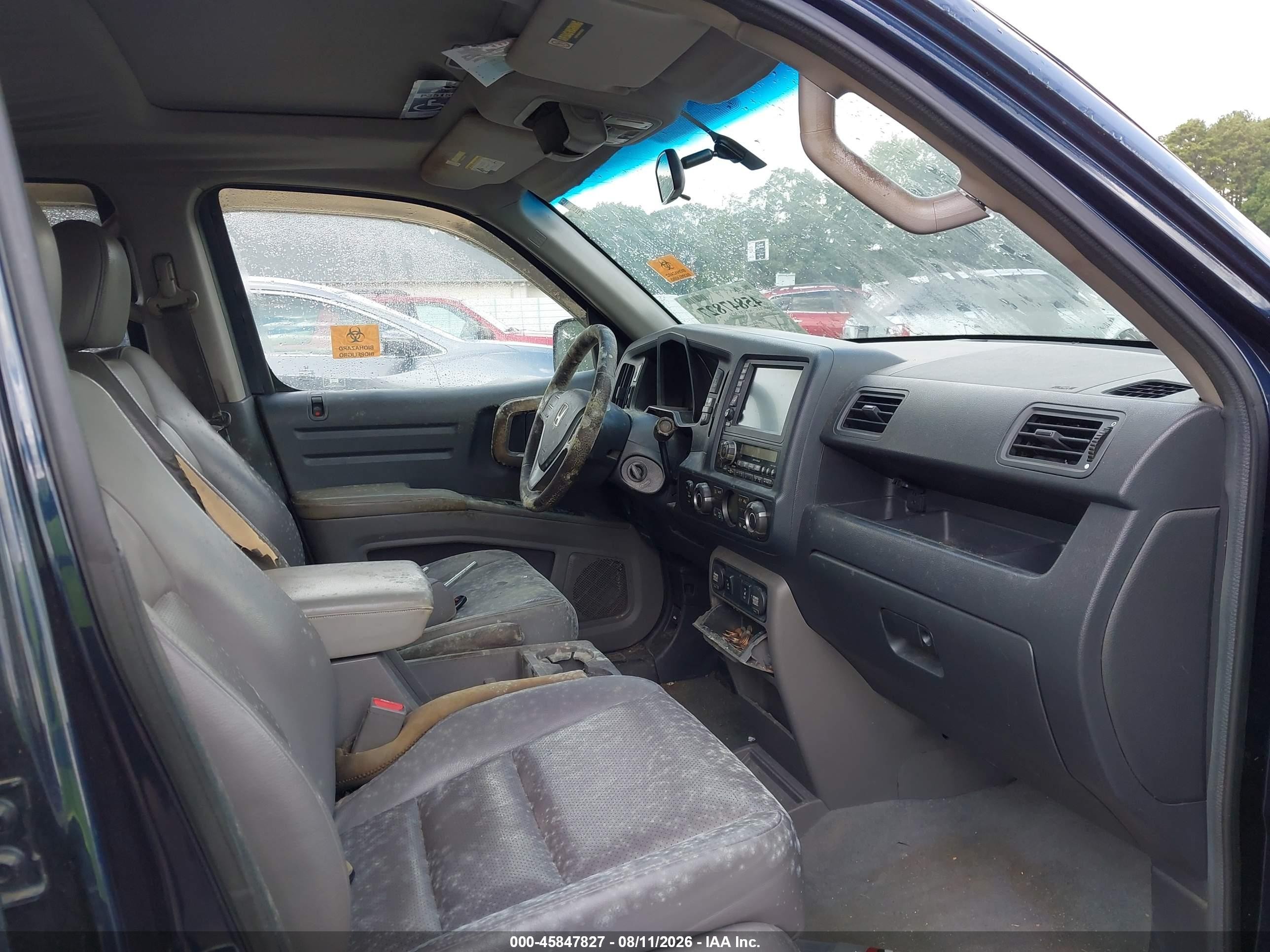 2009 Honda Ridgeline Rtl Синий vin: 5FPYK16549B102123