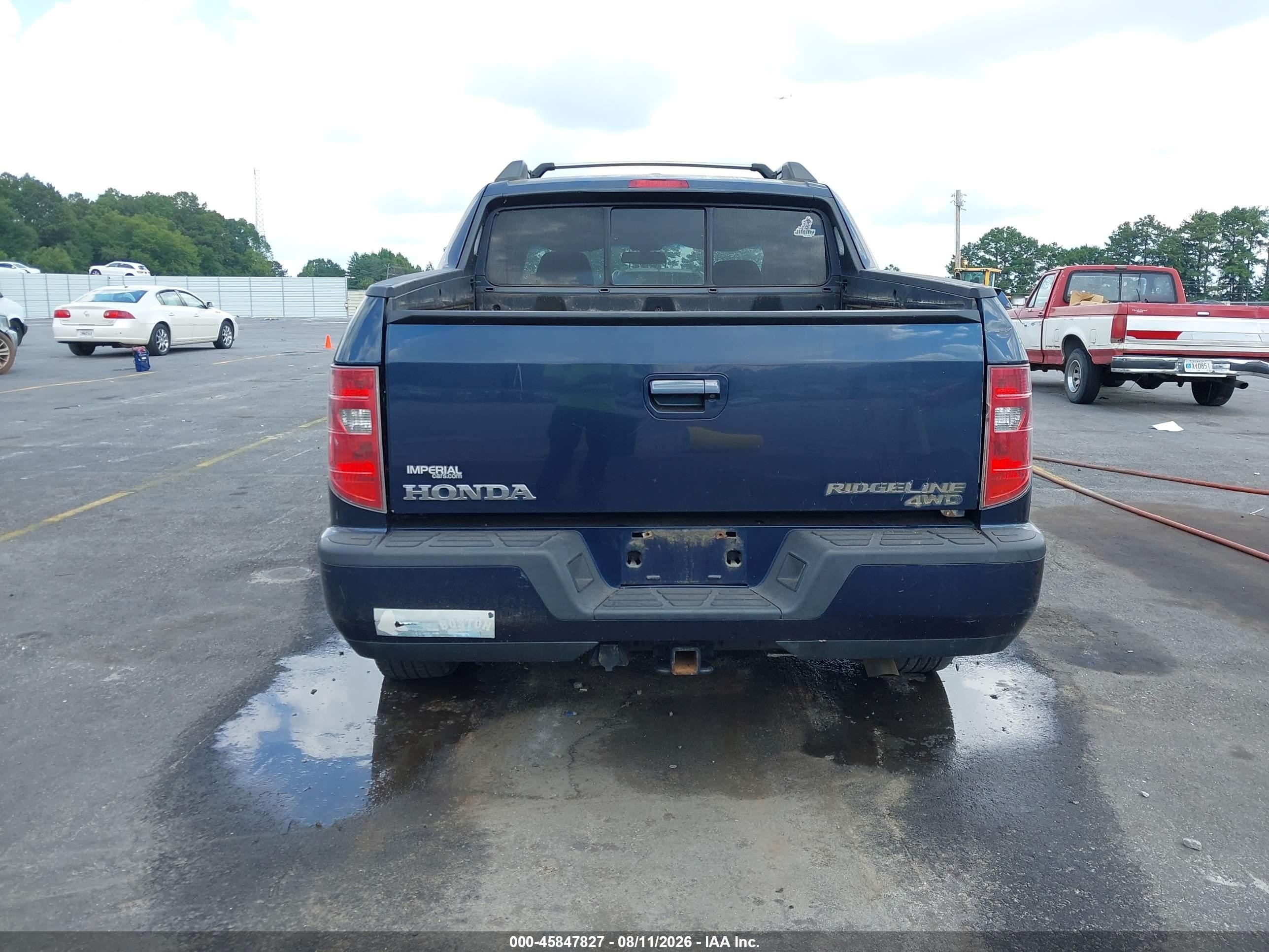 2009 Honda Ridgeline Rtl Синий vin: 5FPYK16549B102123
