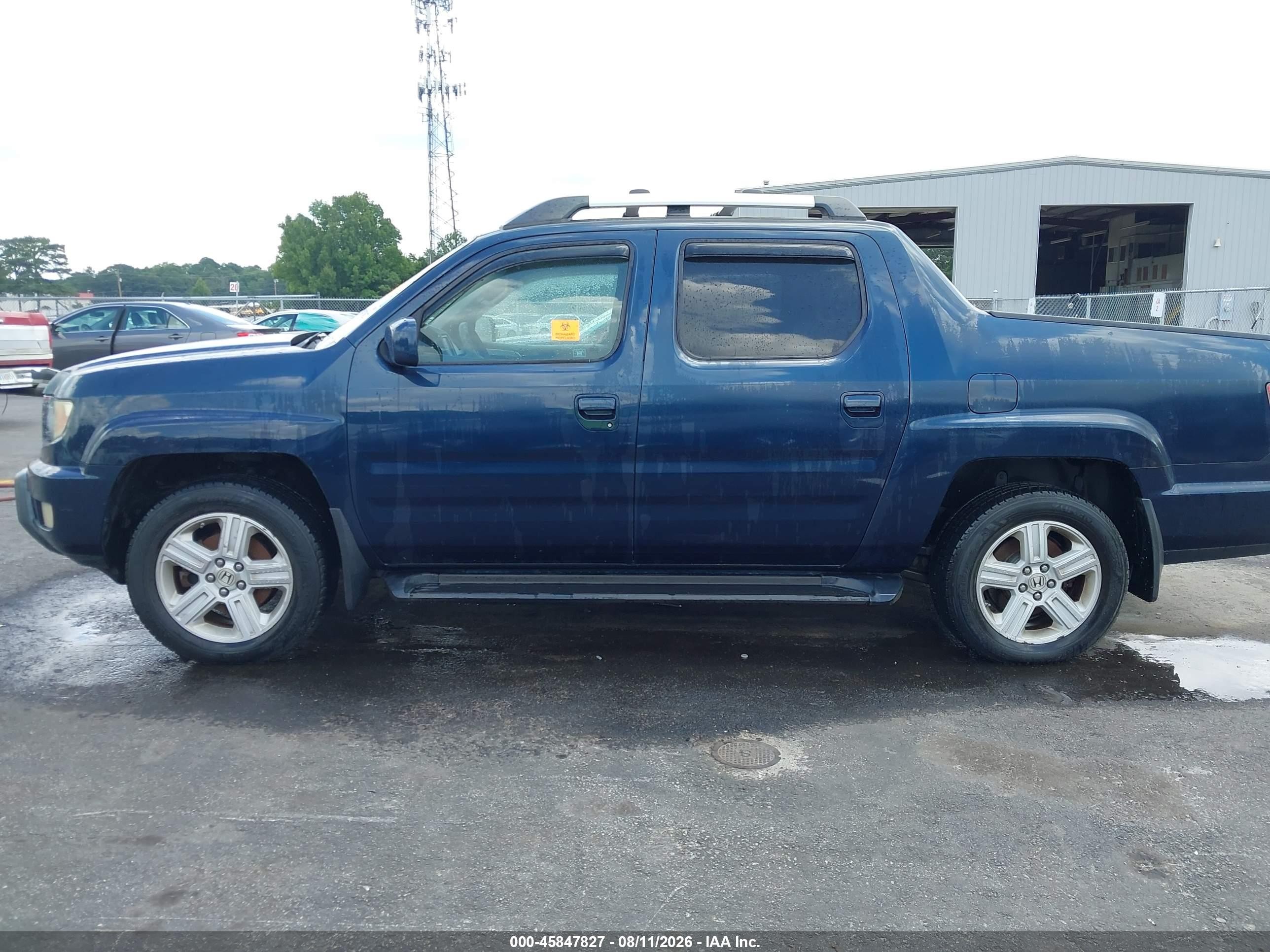 2009 Honda Ridgeline Rtl Синий vin: 5FPYK16549B102123